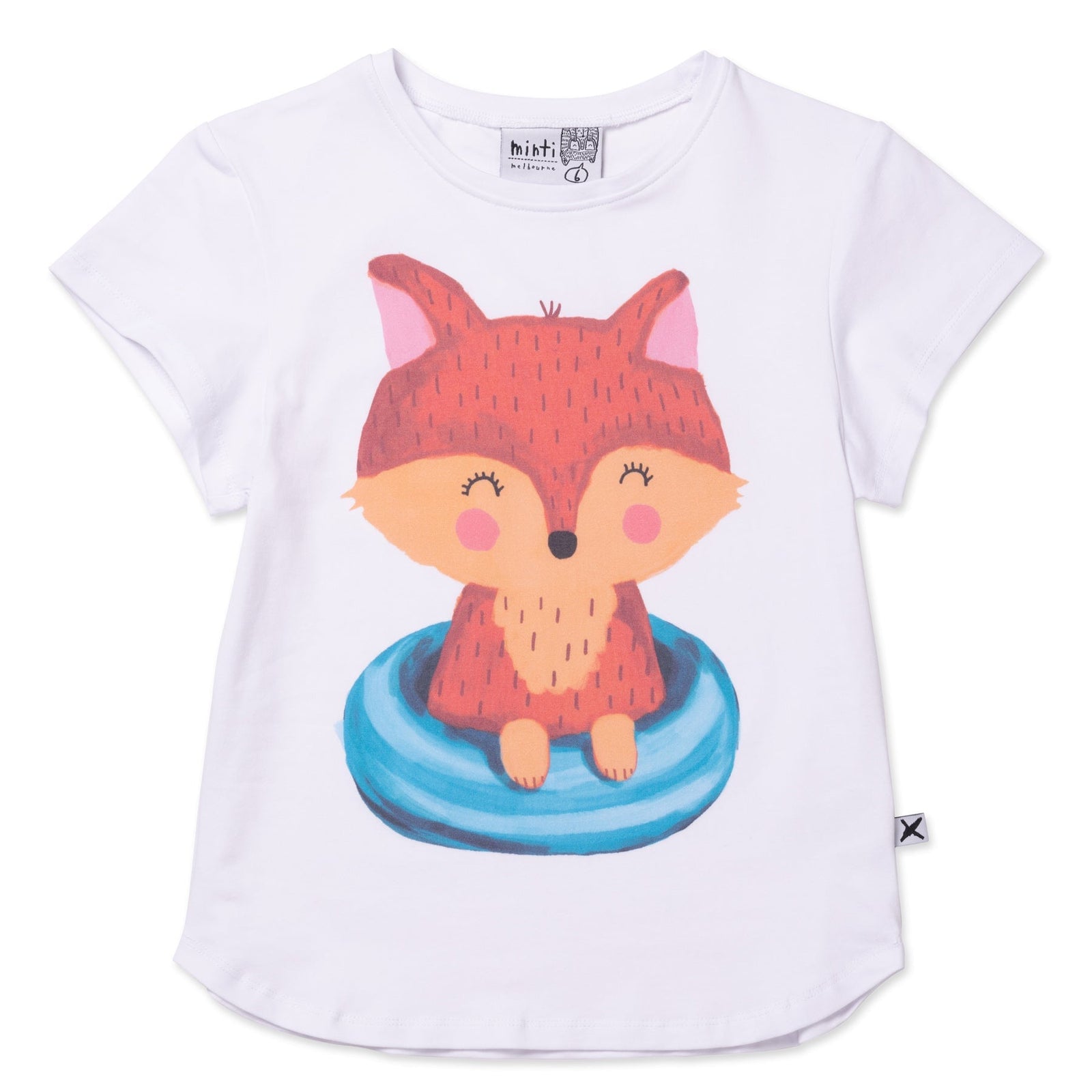 Poolside Fox Tee- White