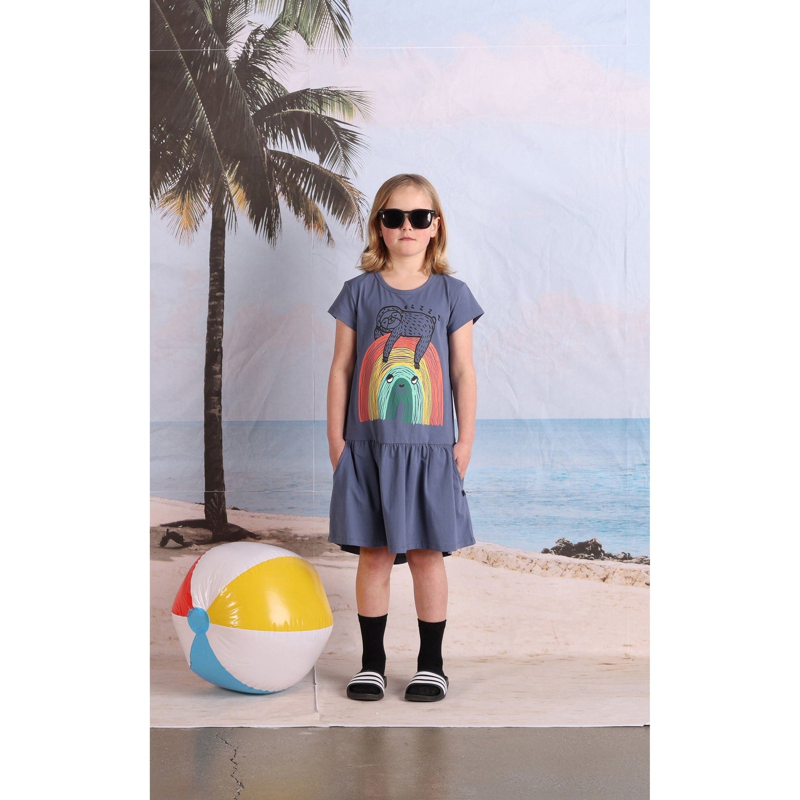 Sloth-Bow Dress- Midnight