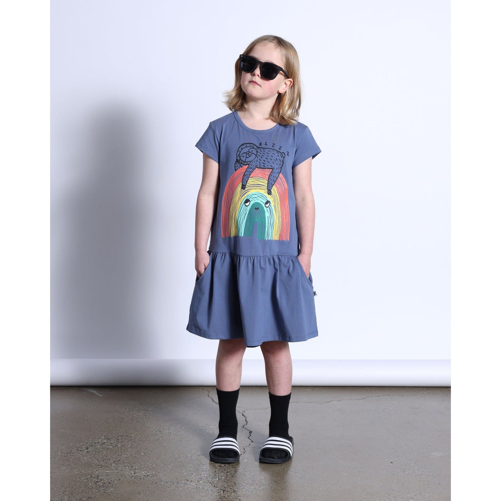 Sloth-Bow Dress- Midnight