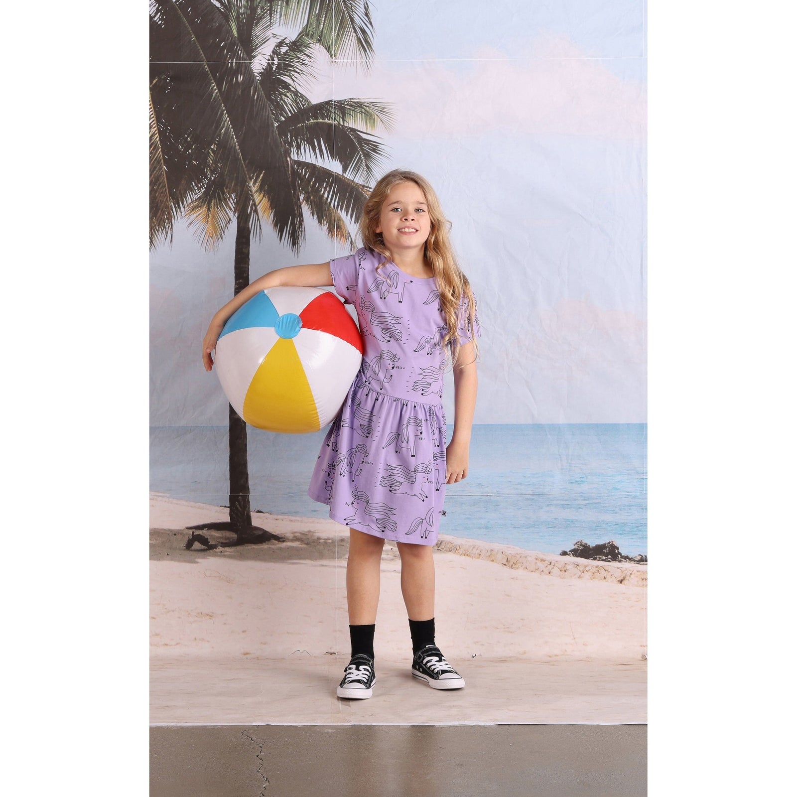 Unicorn Party Dress- Purple