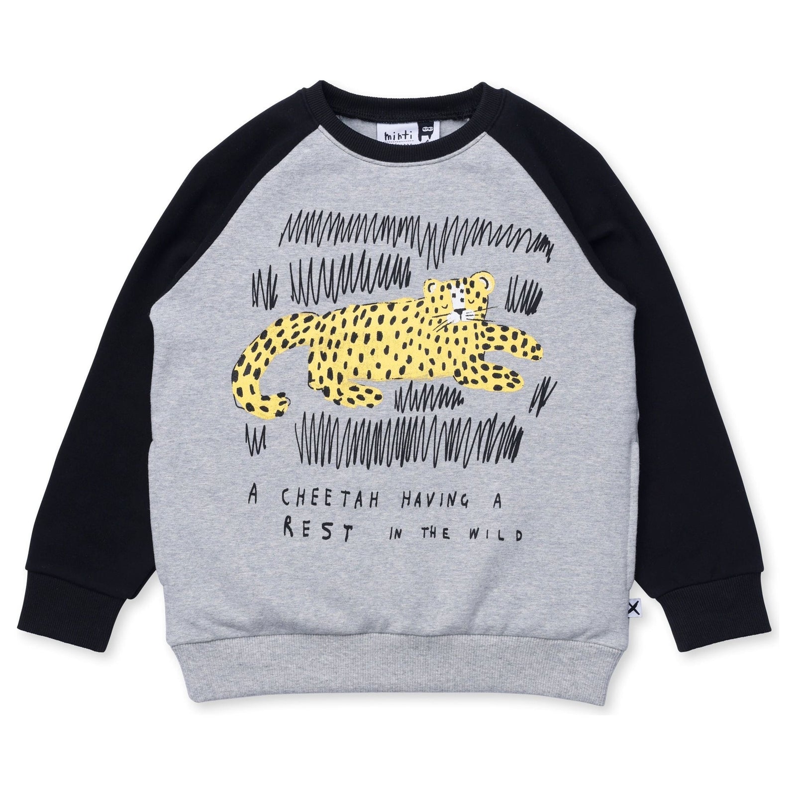 Relaxing Cheetah Furry Crew - Grey Marle