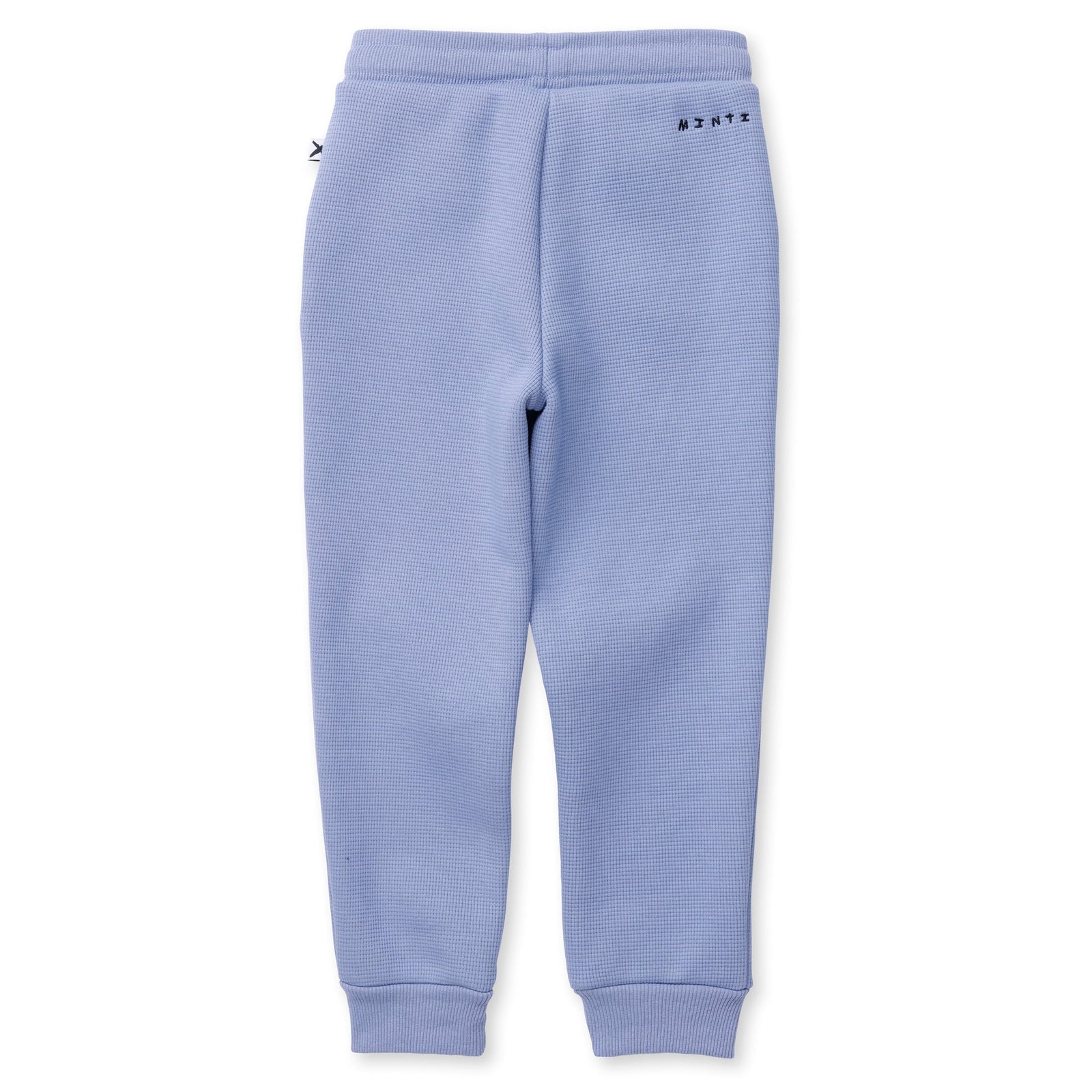 Furry Waffle Trackies - Cornflower