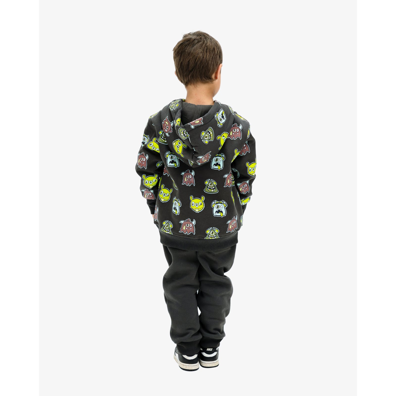 Monster Repeat Zip Hood