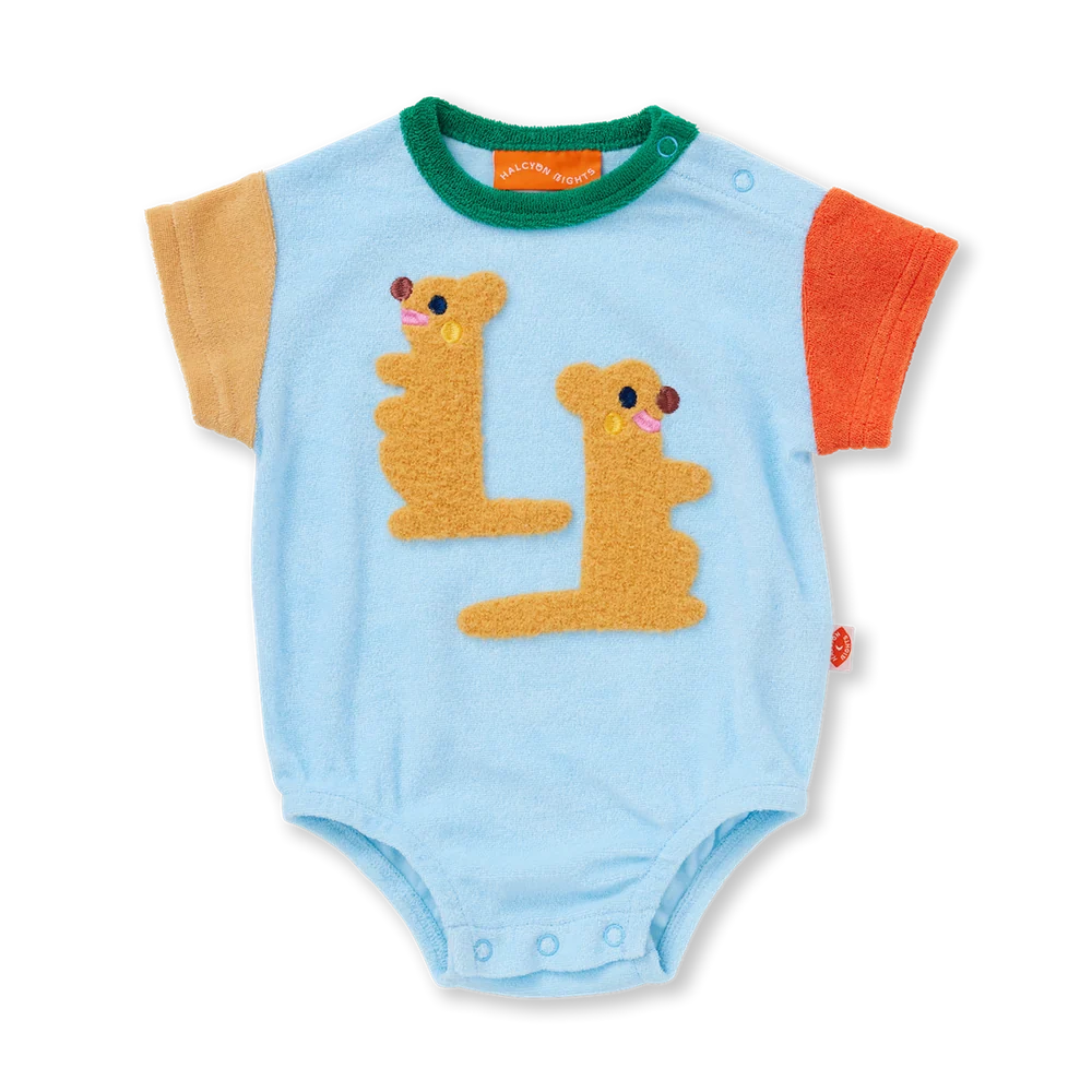 Terry Bodysuit - Zoo Crew Blue