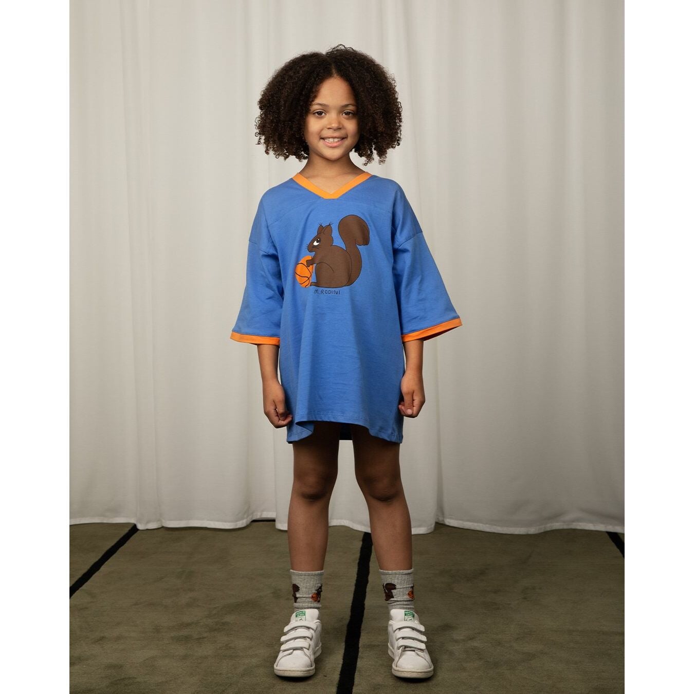 Squirrel Sp Ss Tee Loose Fit - Blue