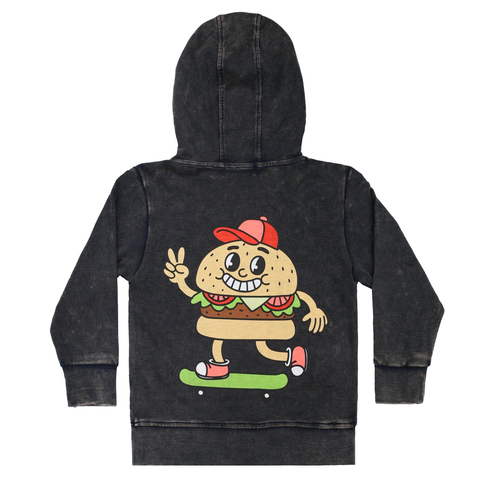 Navy Wash Burger Hood