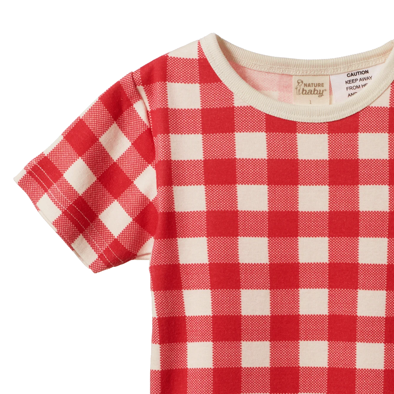 Shortie Pyjama Set - Red Crispin Check