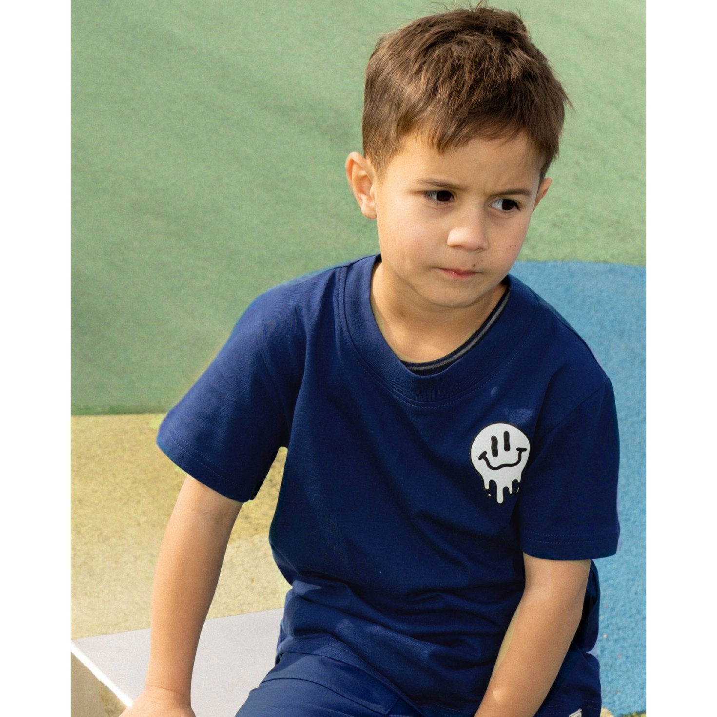 Navy BOB Smiles Tee