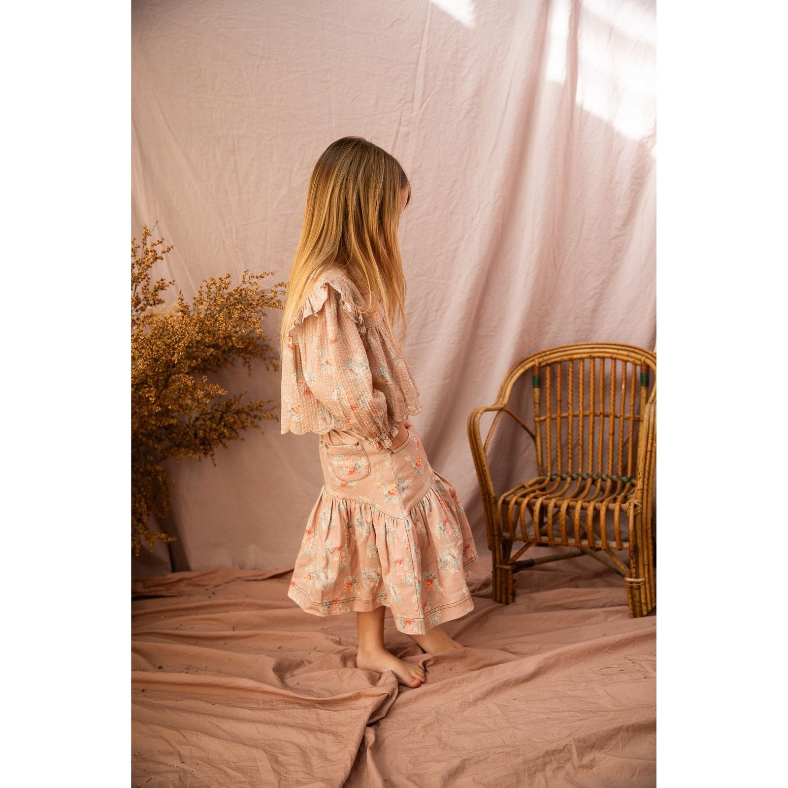 Nina Skirt-Lamb Chop Country Garden