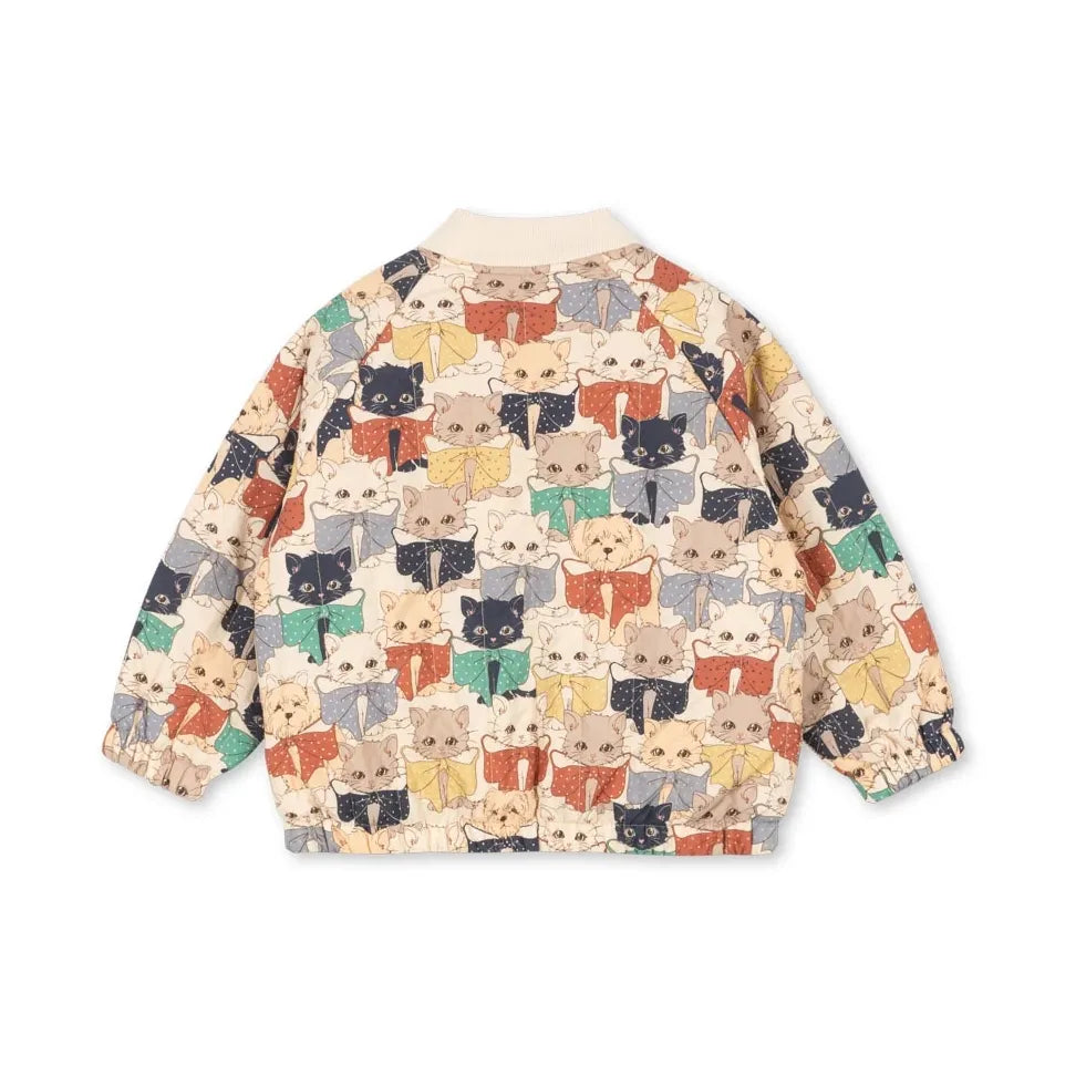 Juno Printed Bomber Jacket - Like Cats and Dogs