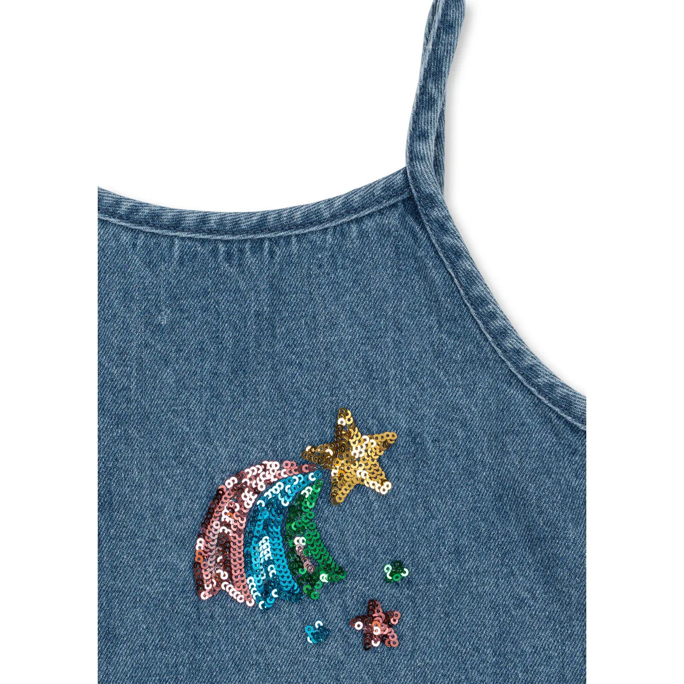 Magot Sequin Strap Dress - Rainbow Star