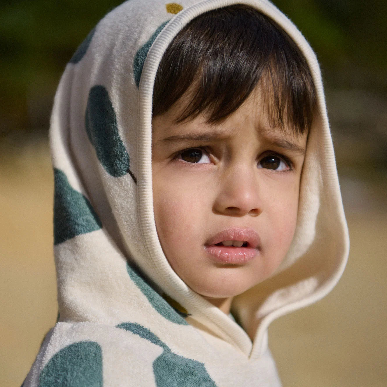 Poncho Towel - Pear Print