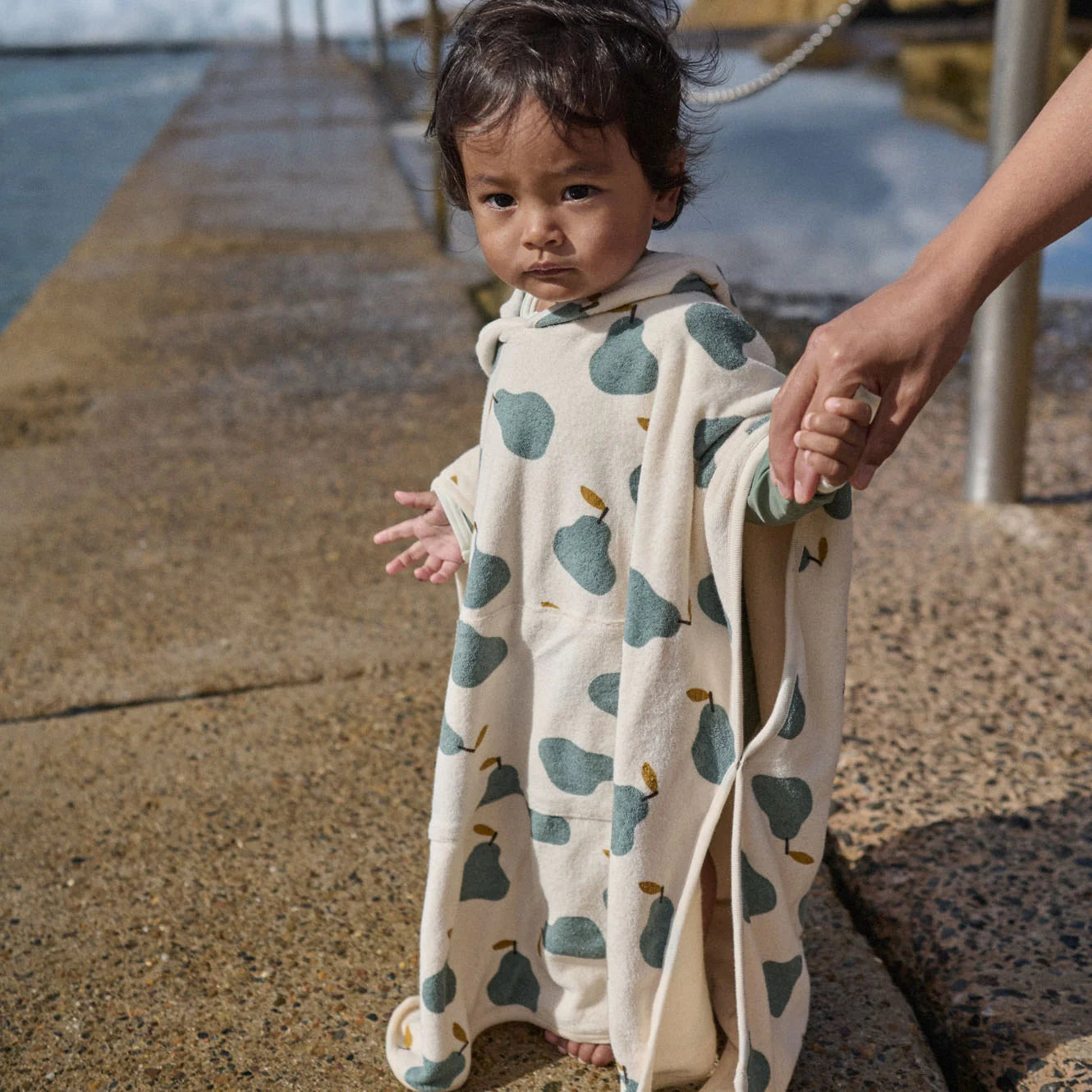 Poncho Towel - Pear Print
