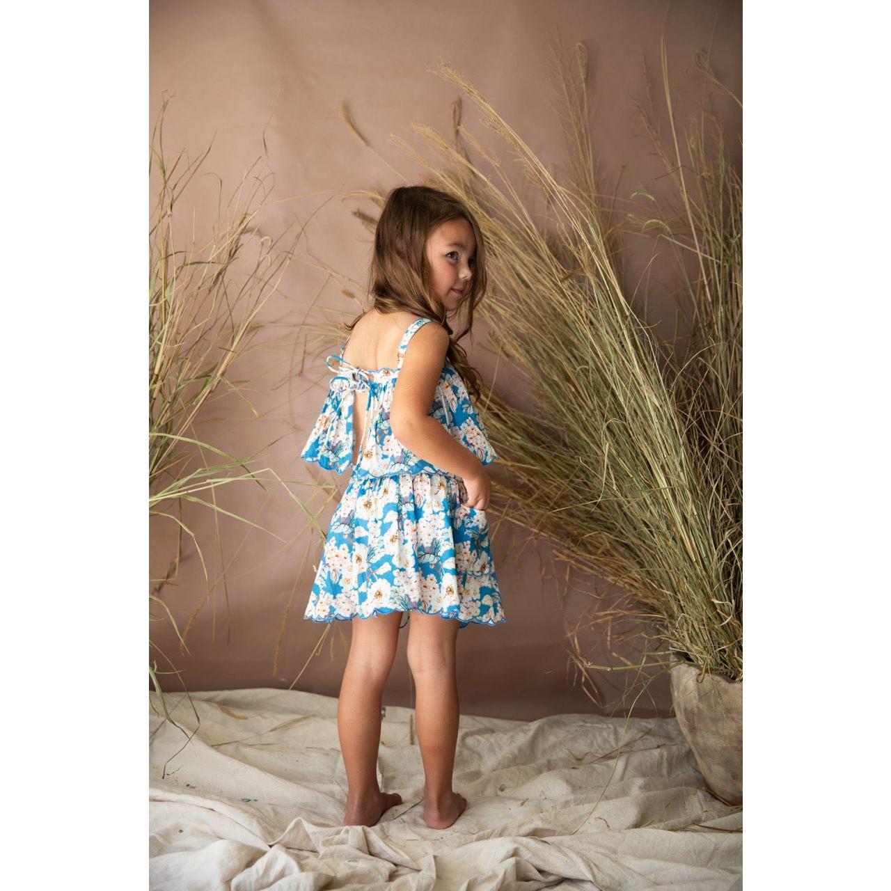 Pumpkin Pie Top-Moroccan Blue