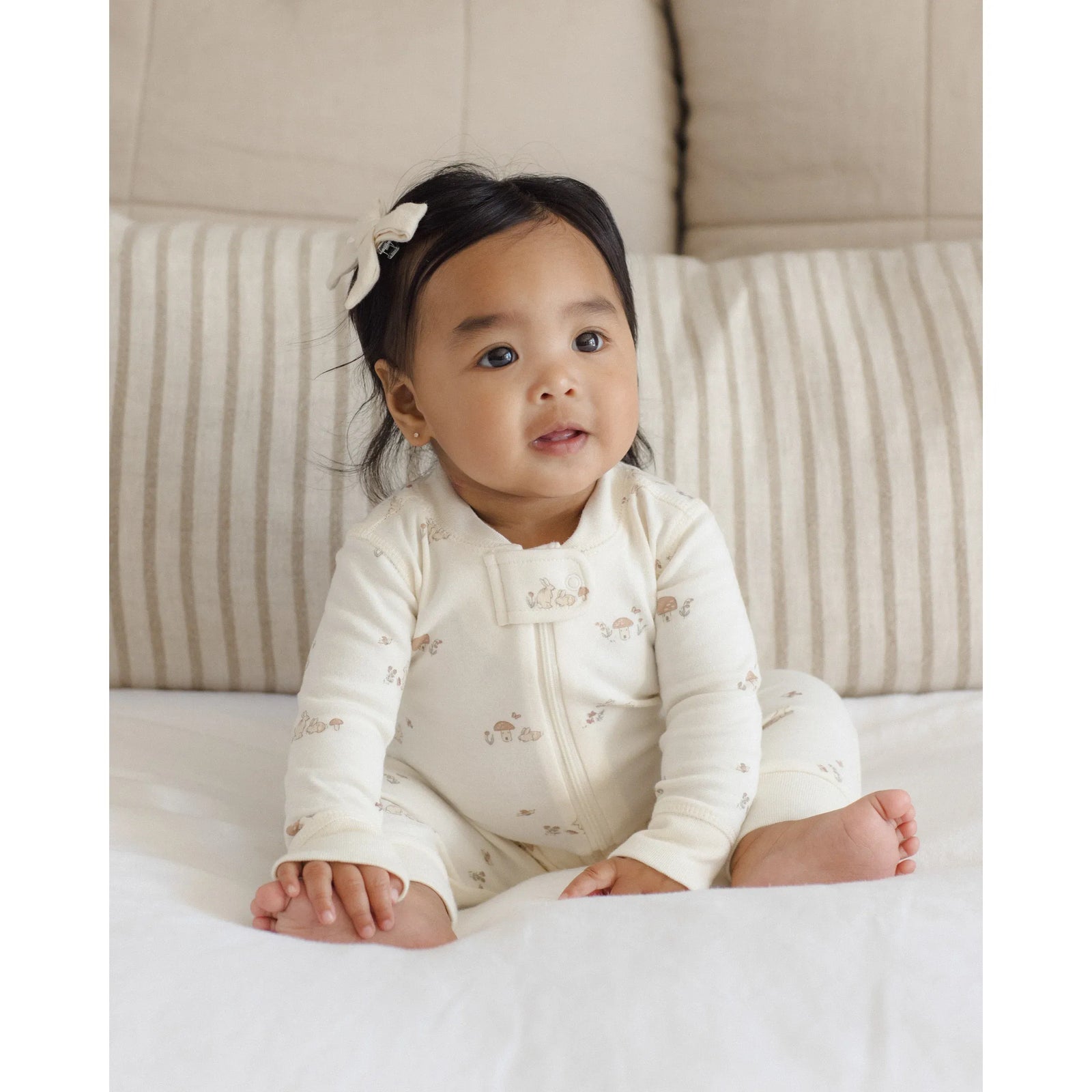 Zip Long Sleeve Sleeper Bunnies