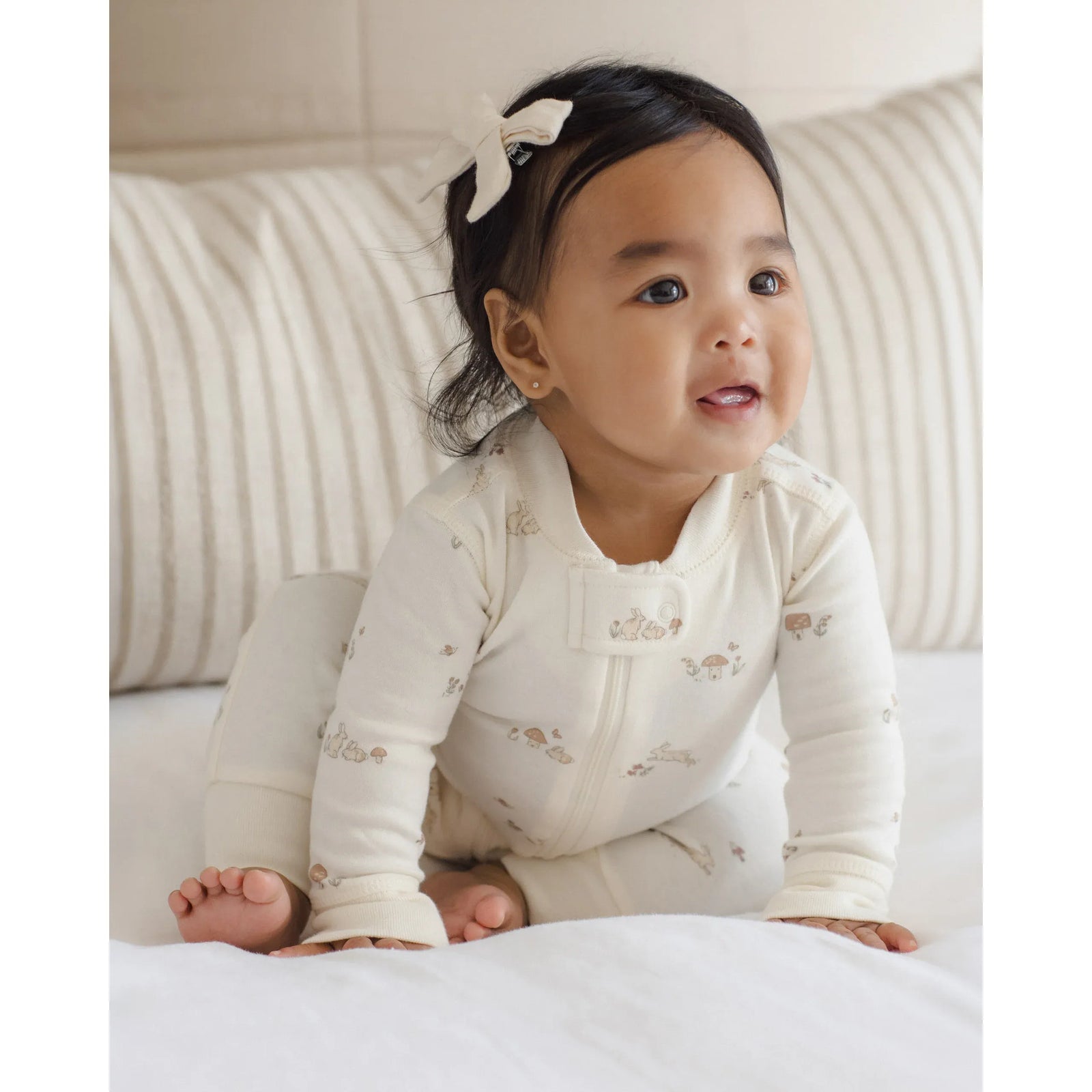 Zip Long Sleeve Sleeper Bunnies