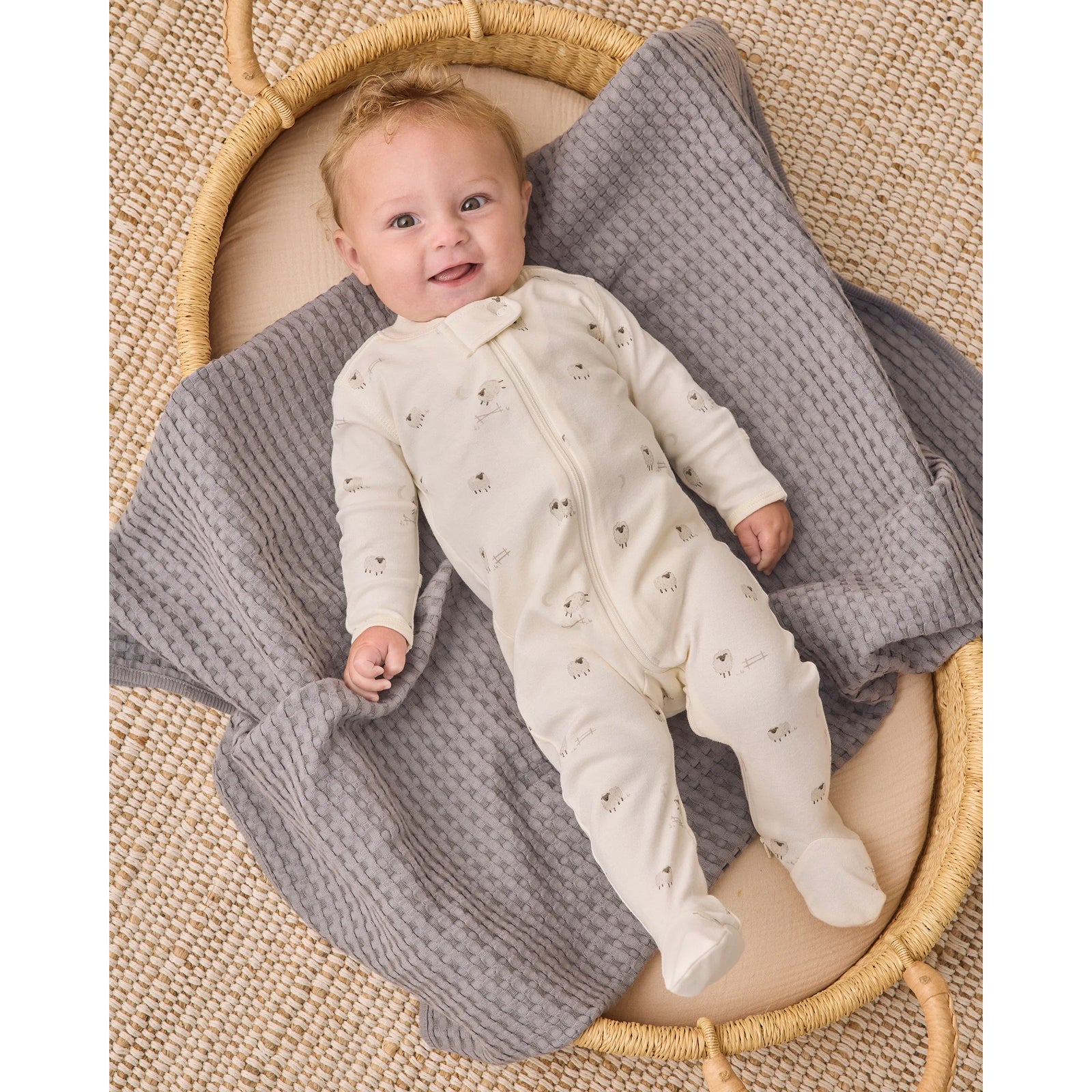 Zip Long Sleeve Sleeper Footie Sheep