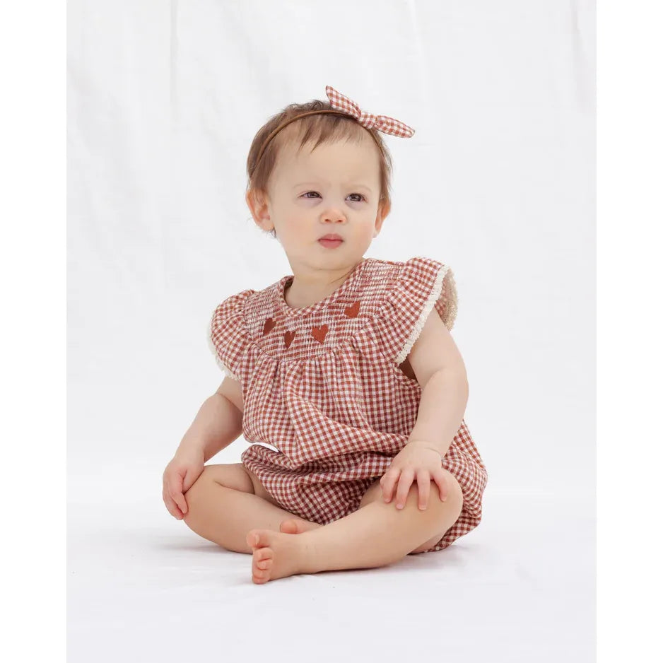 Lenore Romper Red Gingham