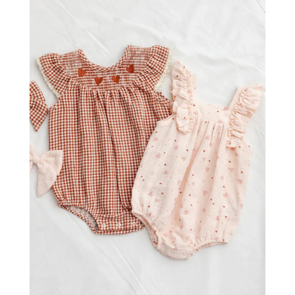 Lenore Romper Red Gingham