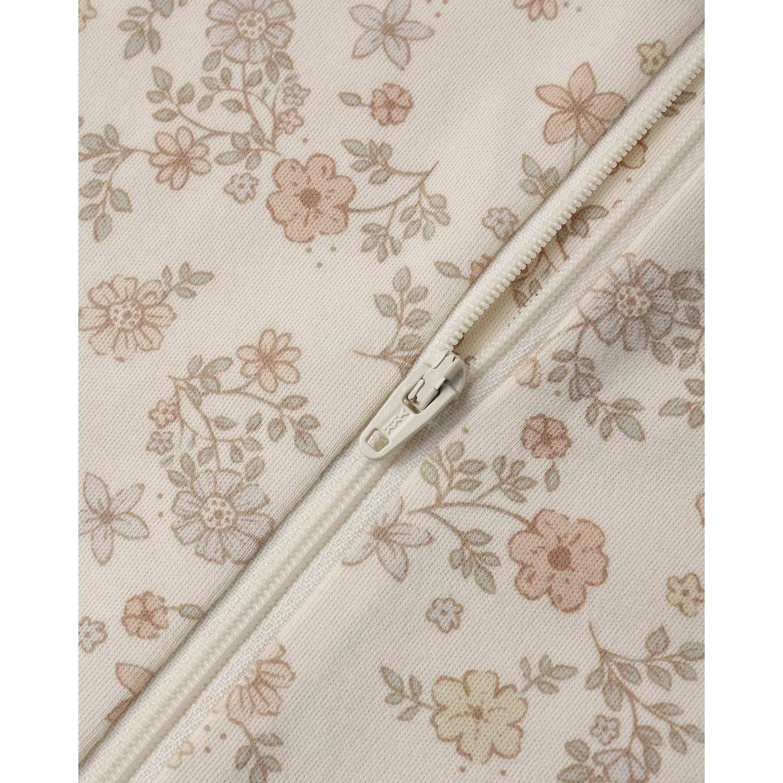 Zip Long Sleeve Sleeper Footie Floral Vine