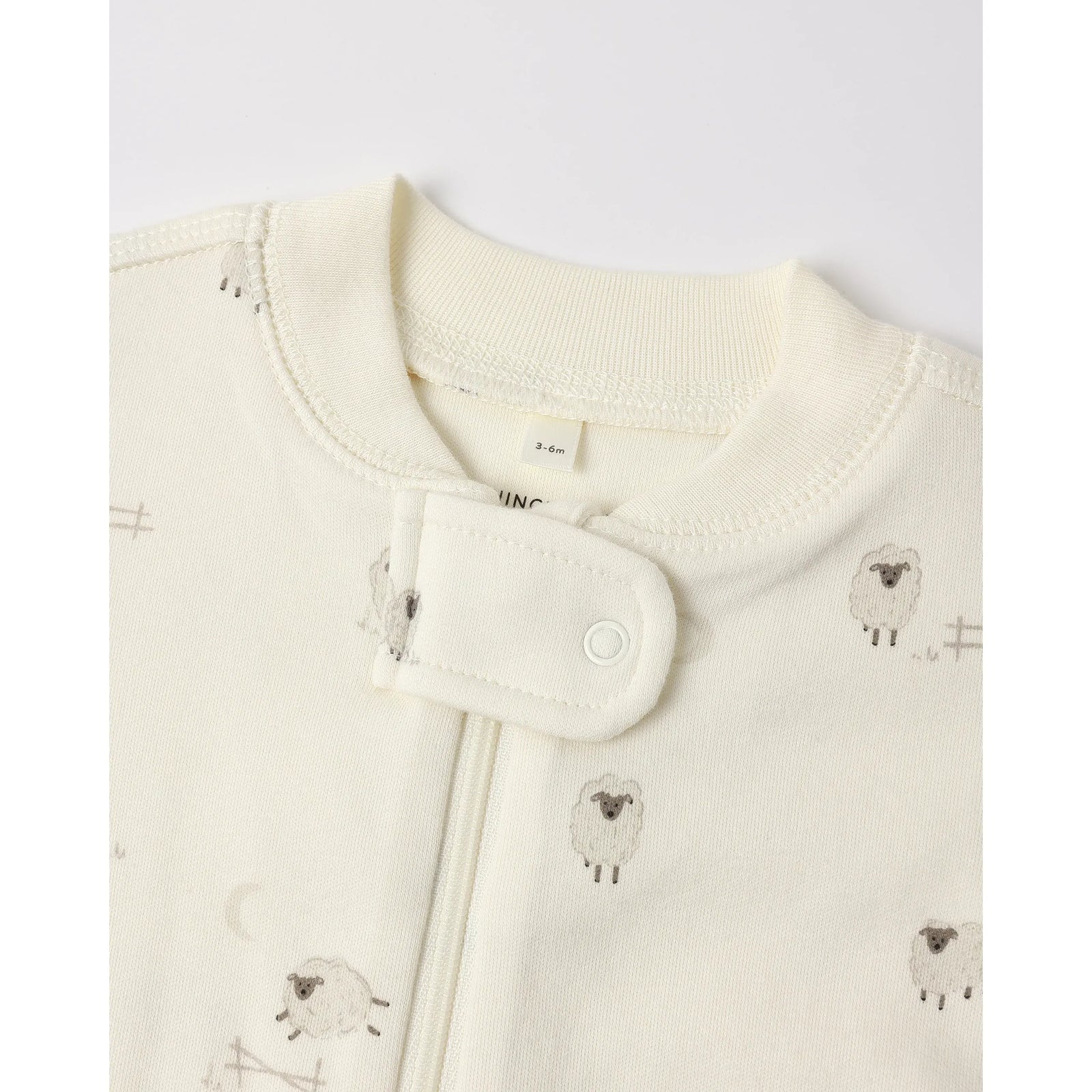 Zip Long Sleeve Sleeper Footie Sheep