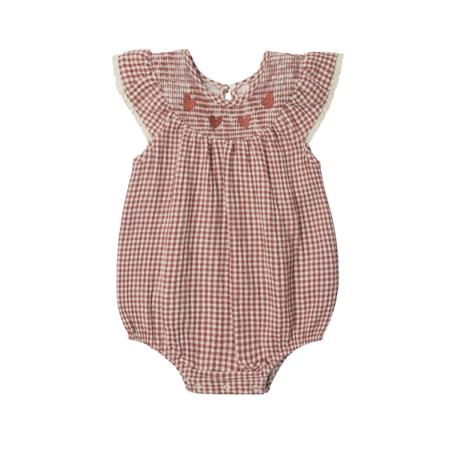 Lenore Romper Red Gingham