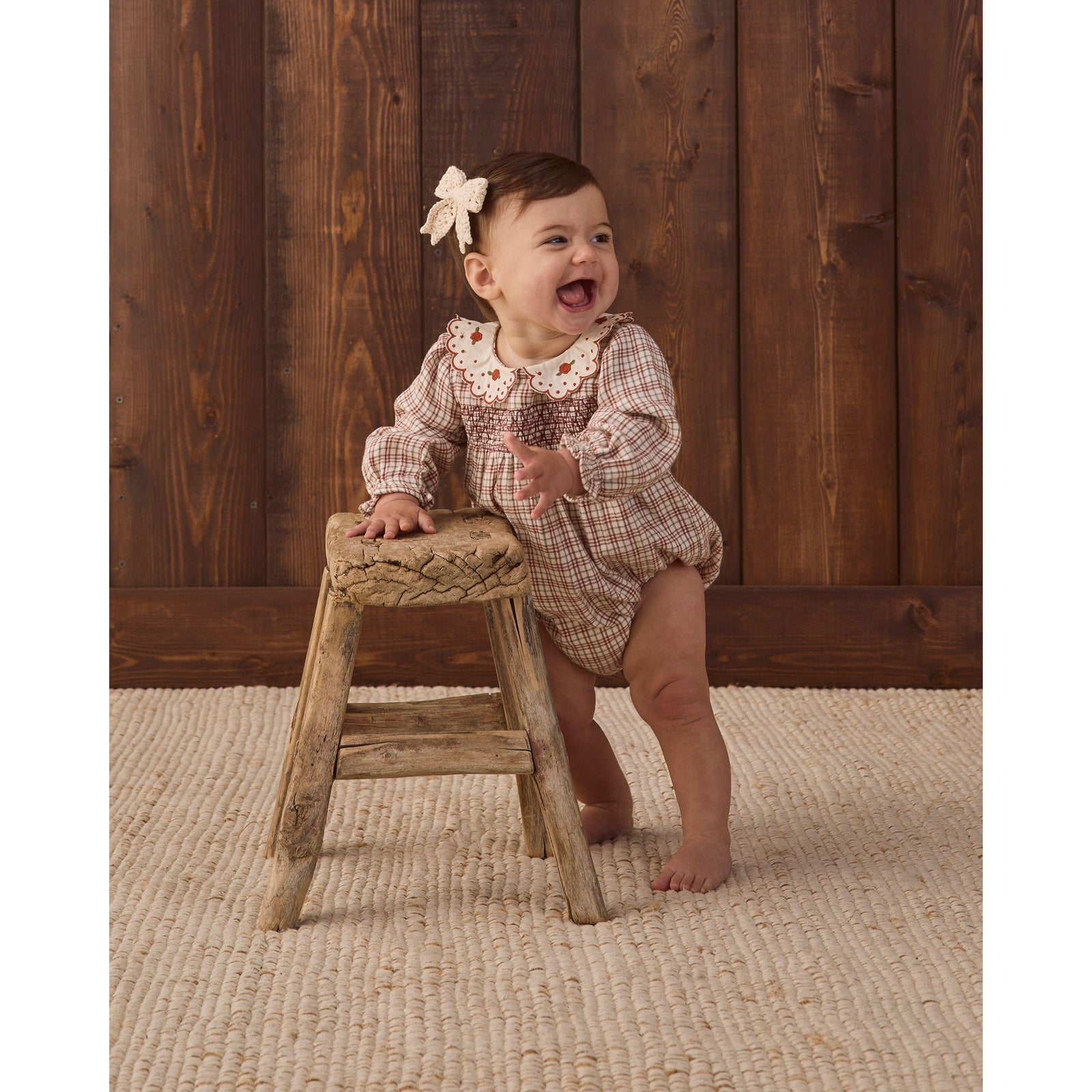 Callie Romper Christmas Plaid
