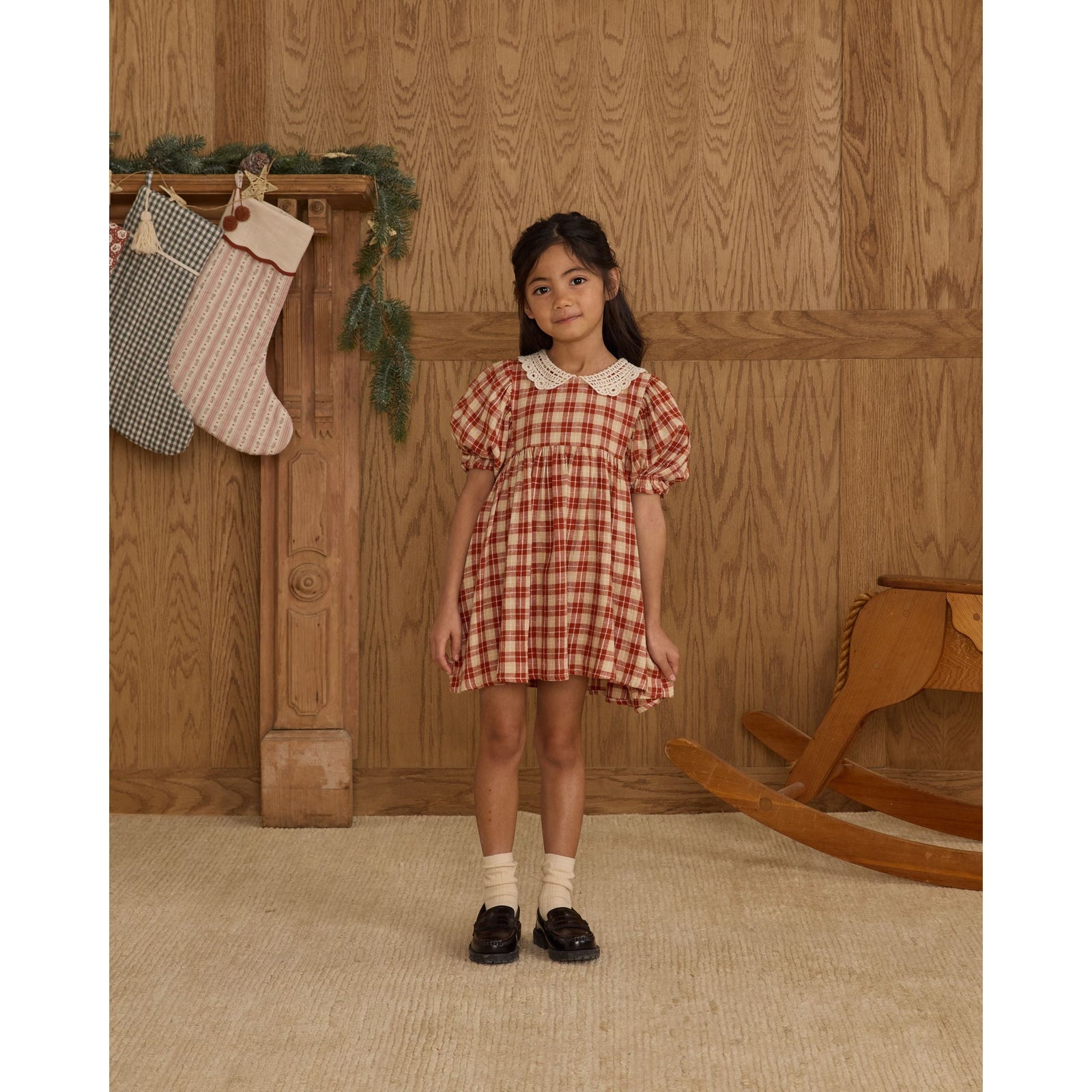Heidi Dress || Red Plaid