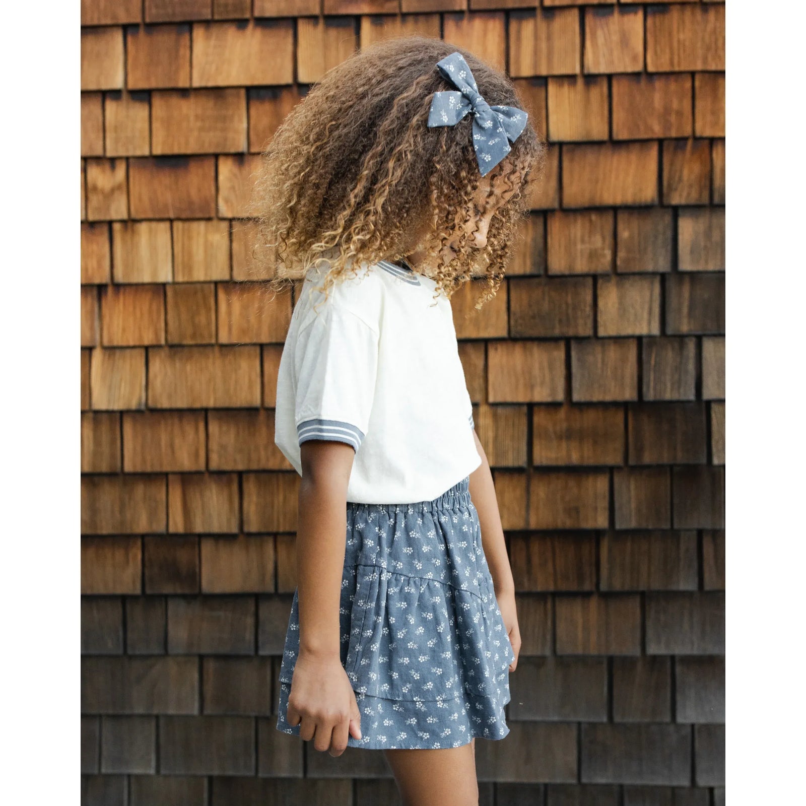 Tiered Mini Skirt || Ditsy