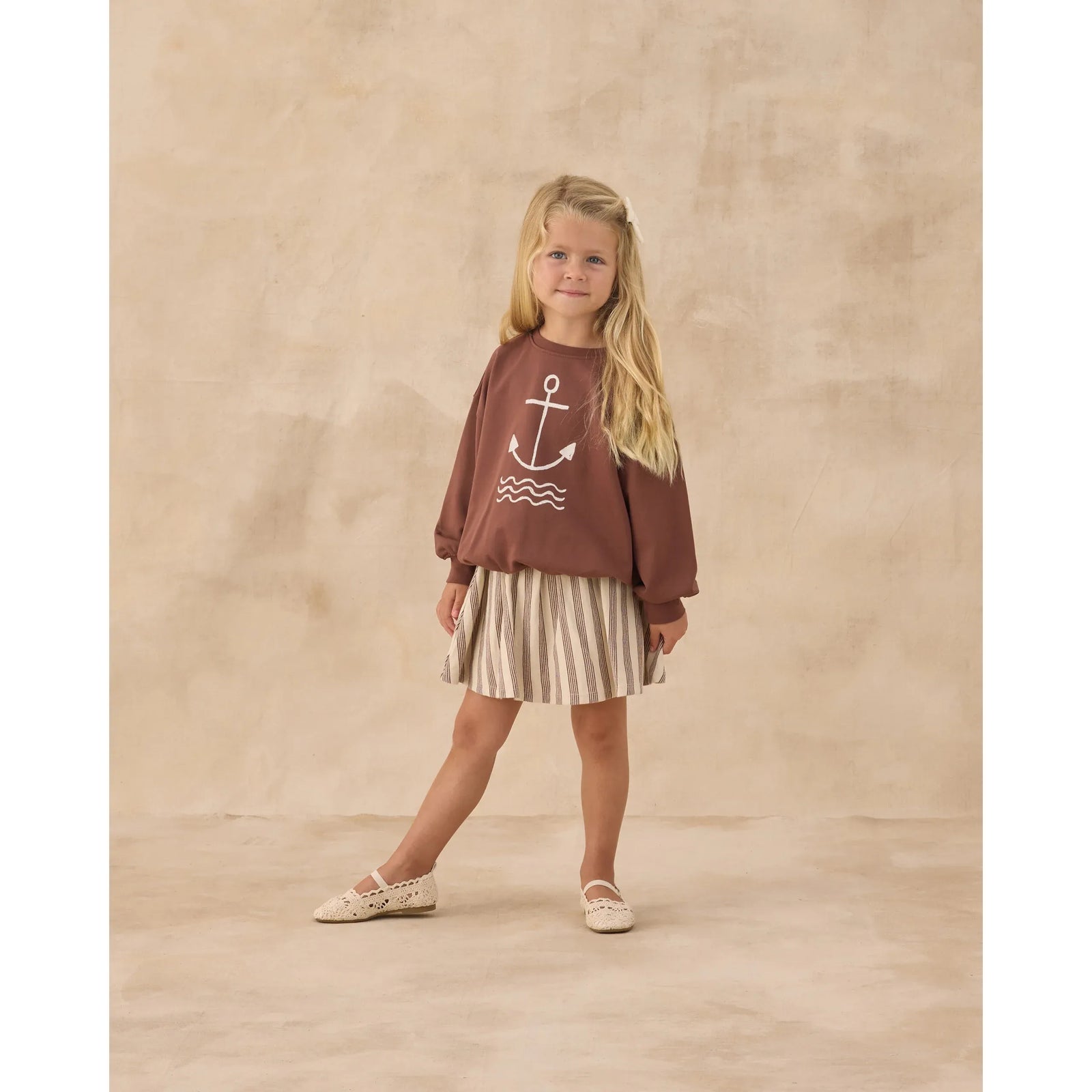 Sasha Skort || Brown Stripe