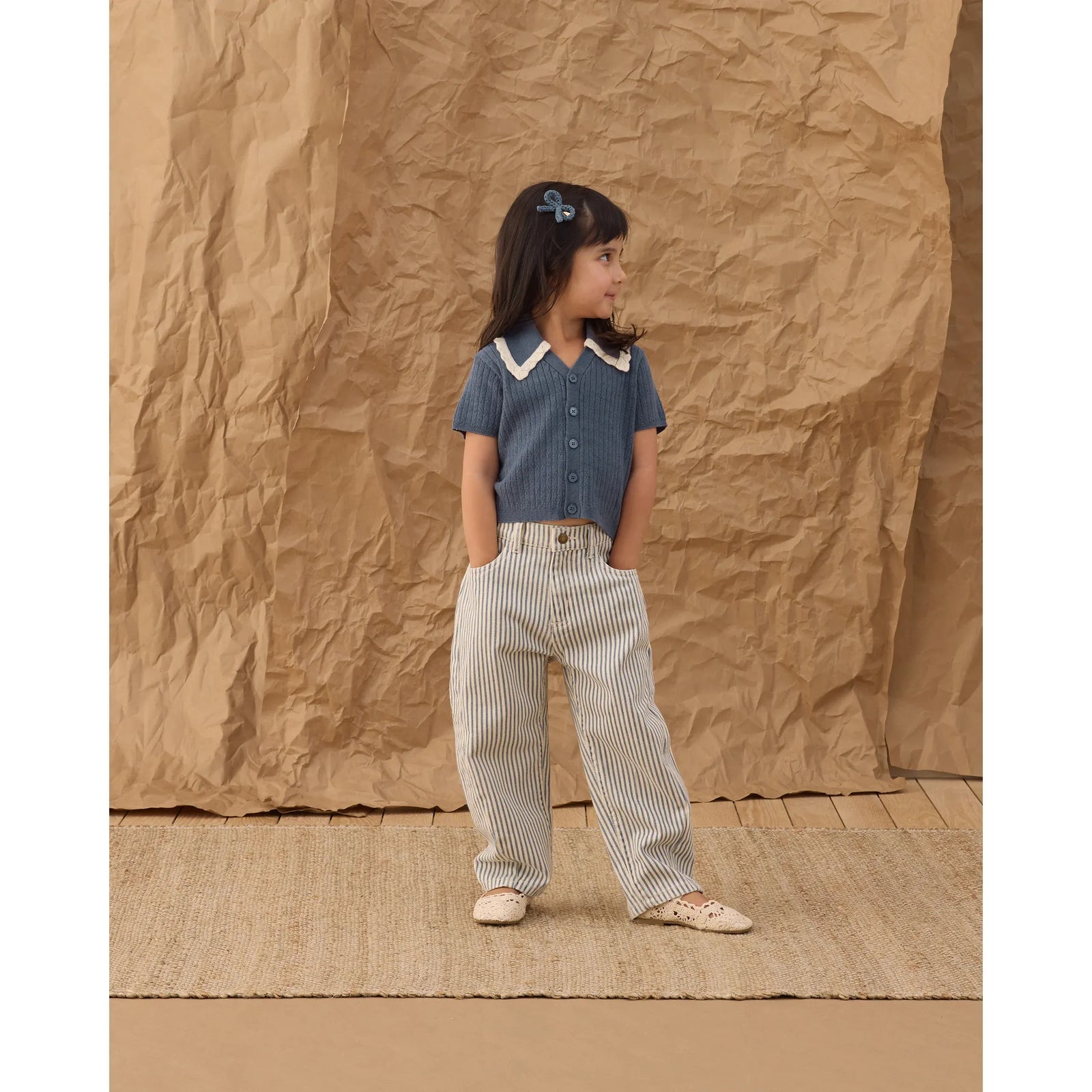 Barrel Pant || Railroad Stripe