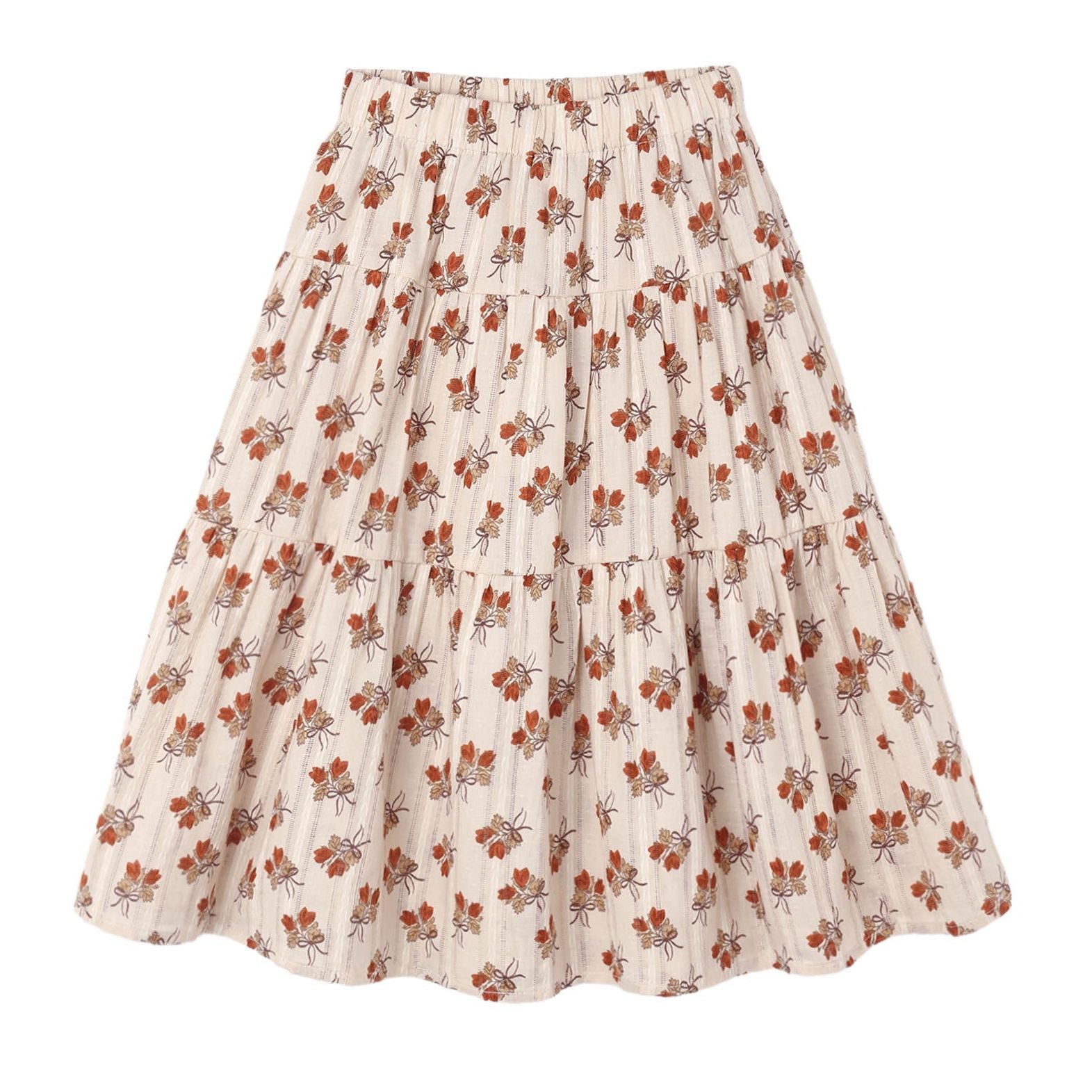 Tiered Midi Skirt Bouquet