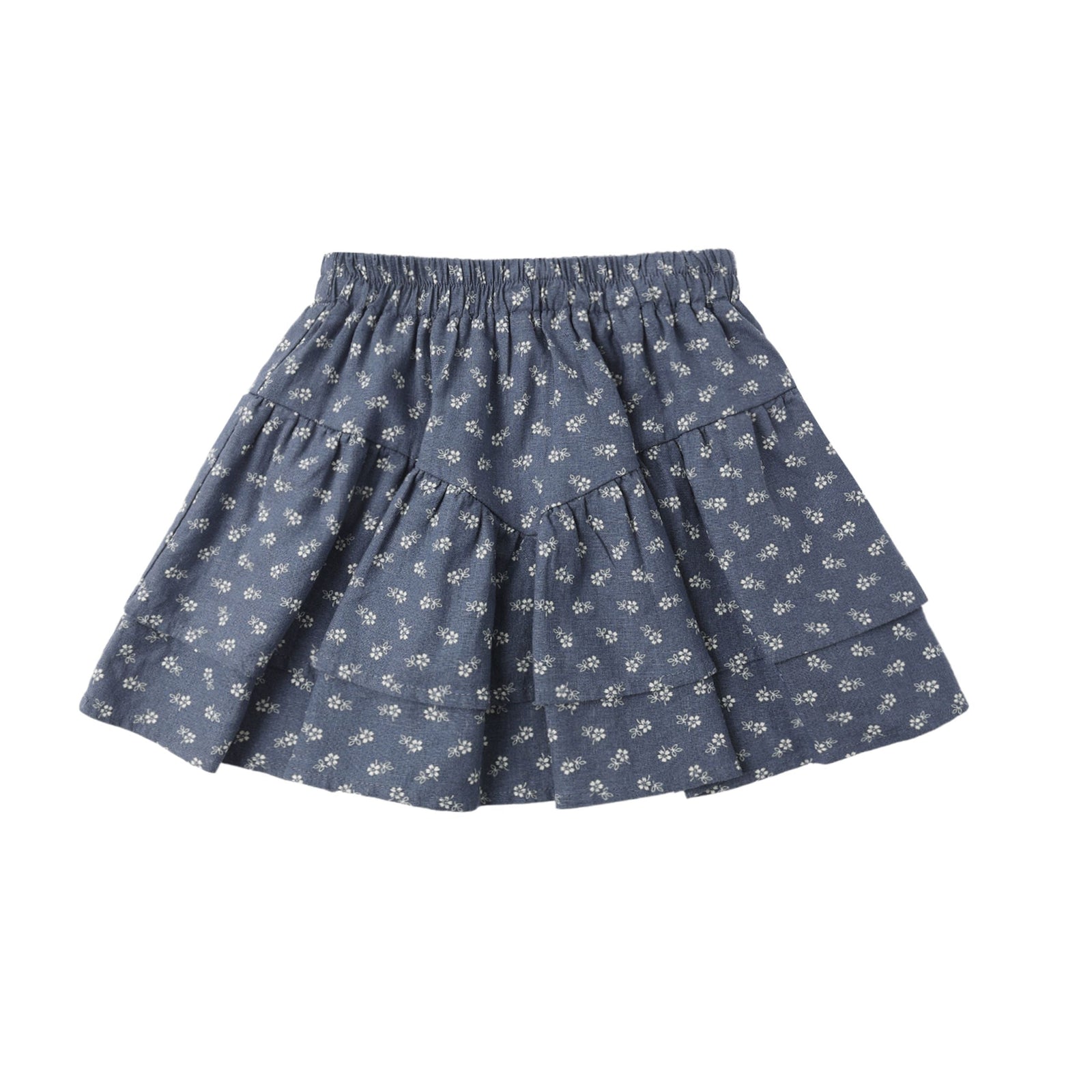 Tiered Mini Skirt || Ditsy