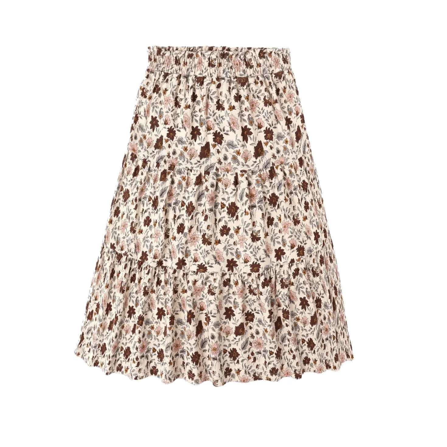 Ruffle Tiered Midi Skirt || Posy