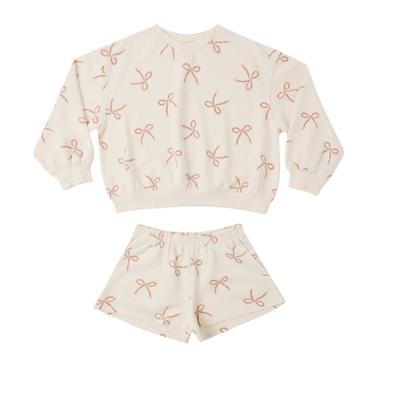 Summer Terry Set Sailor Bows