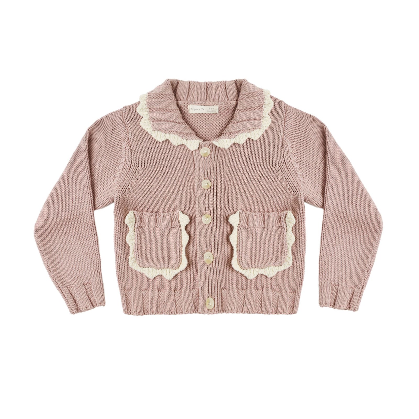 Collared Cardigan Rosewood