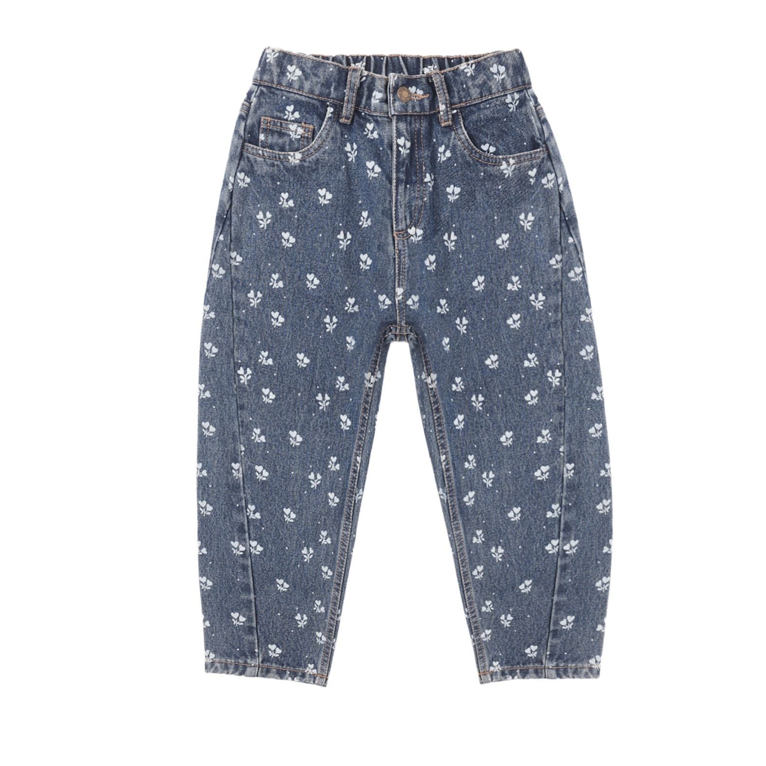 Barrel Pant Heart Ditsy