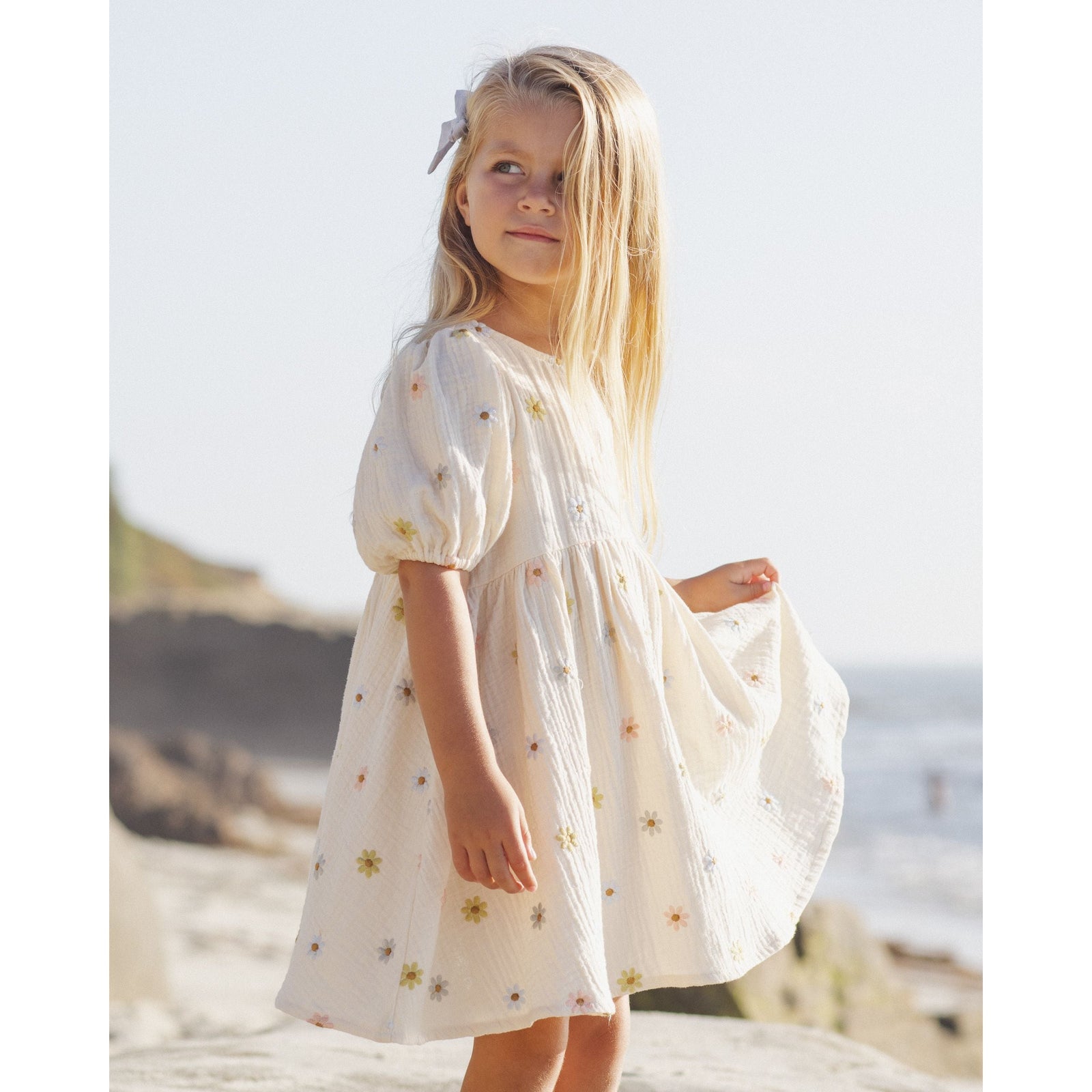 Marley Dress || Embroidered Daisies