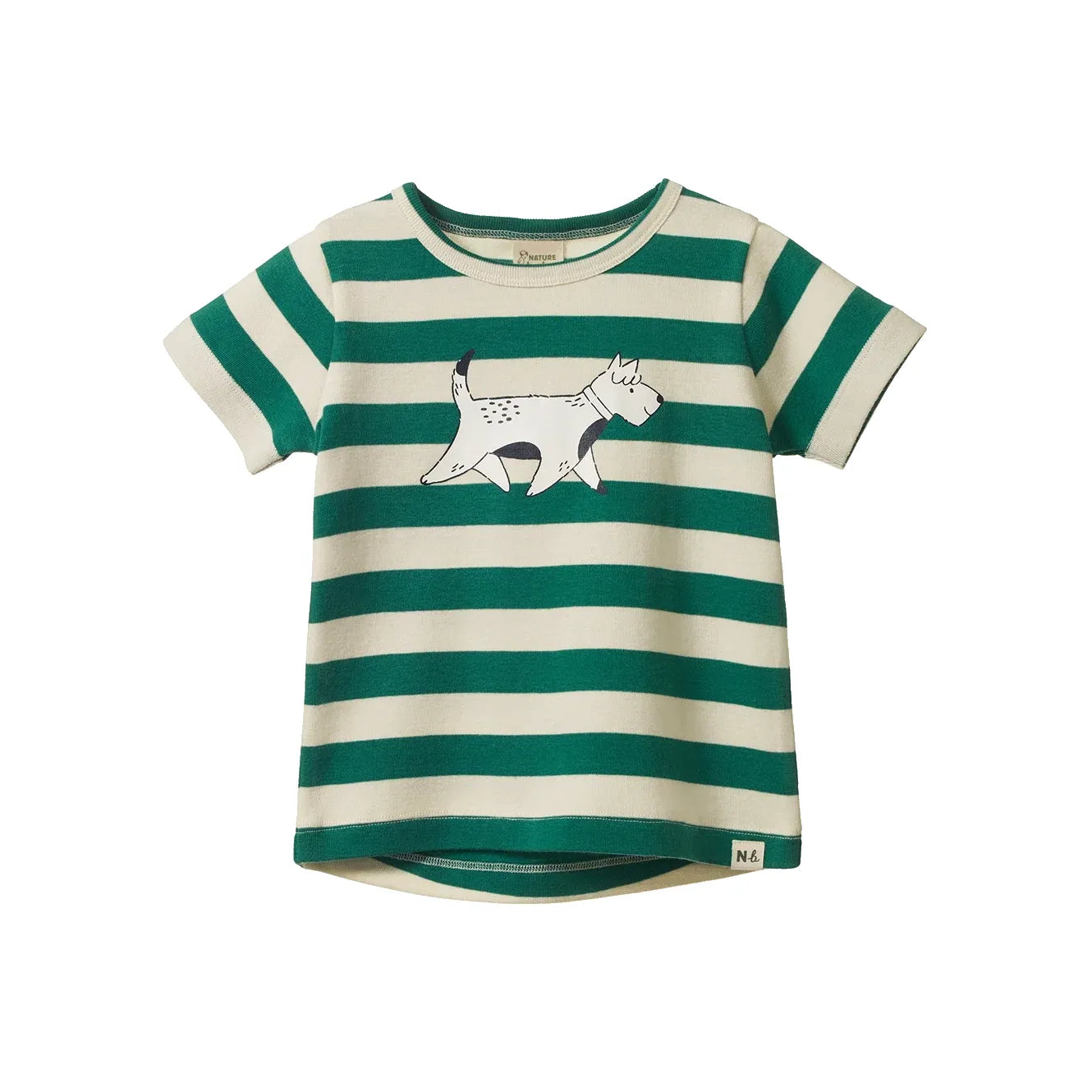 River Tee - Dog Walk Peppermint Print