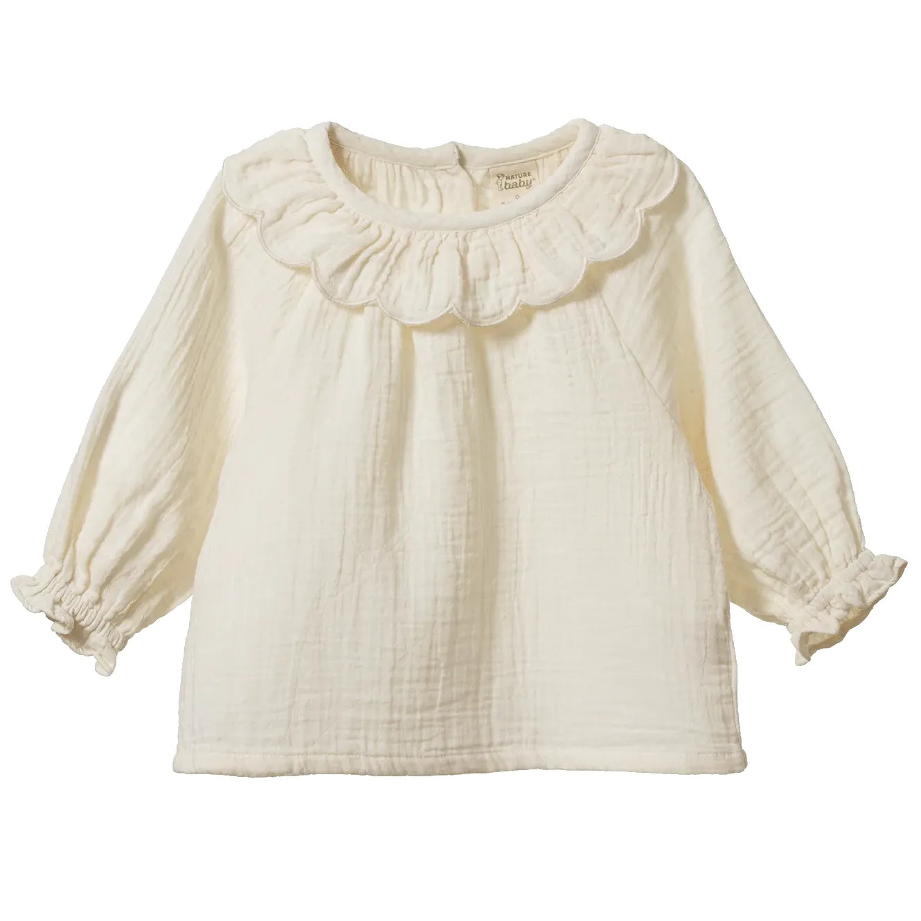 Ruffle Cameron Blouse - Natural