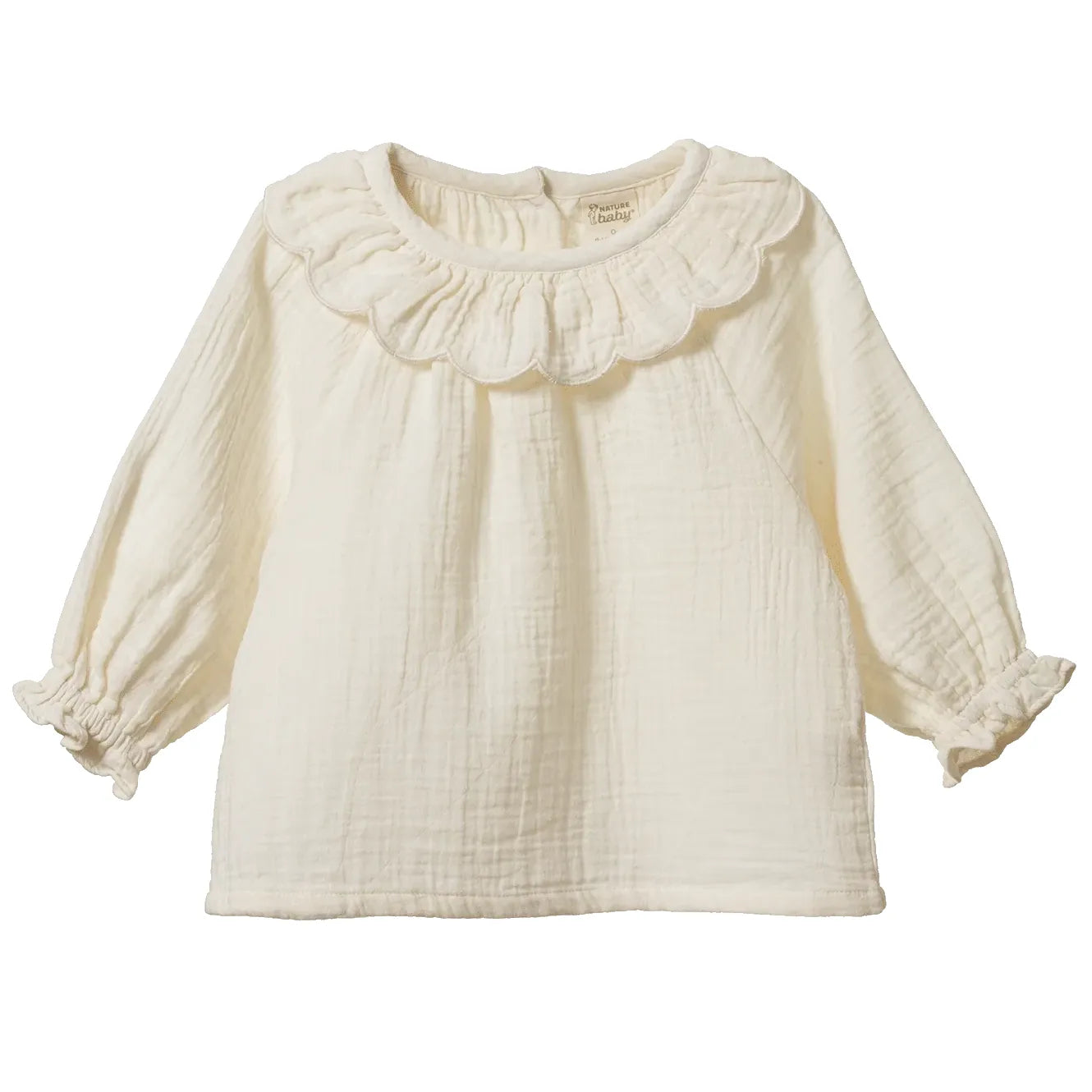 Ruffle Cameron Blouse - Natural