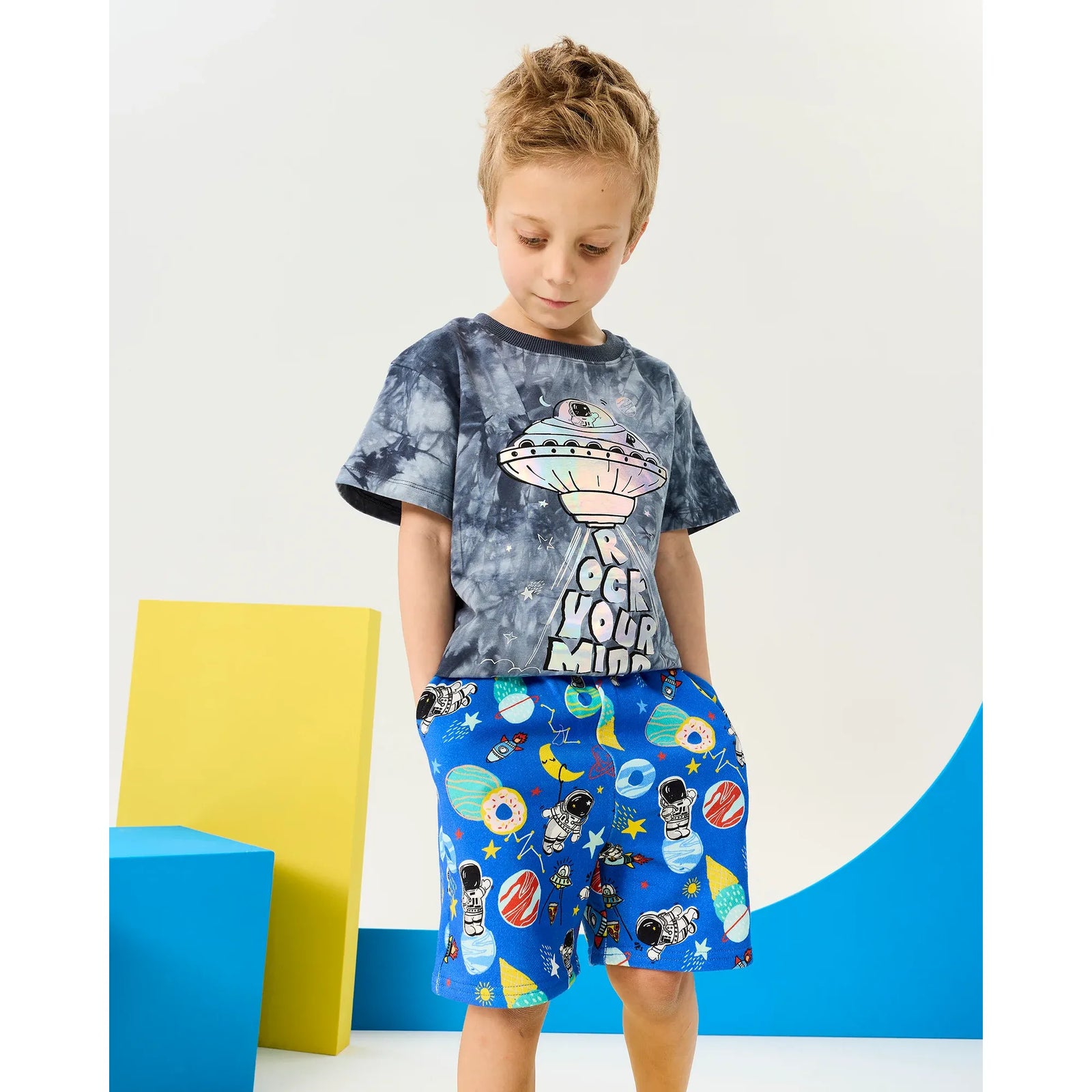 Rock My Galaxy French Terry Shorts