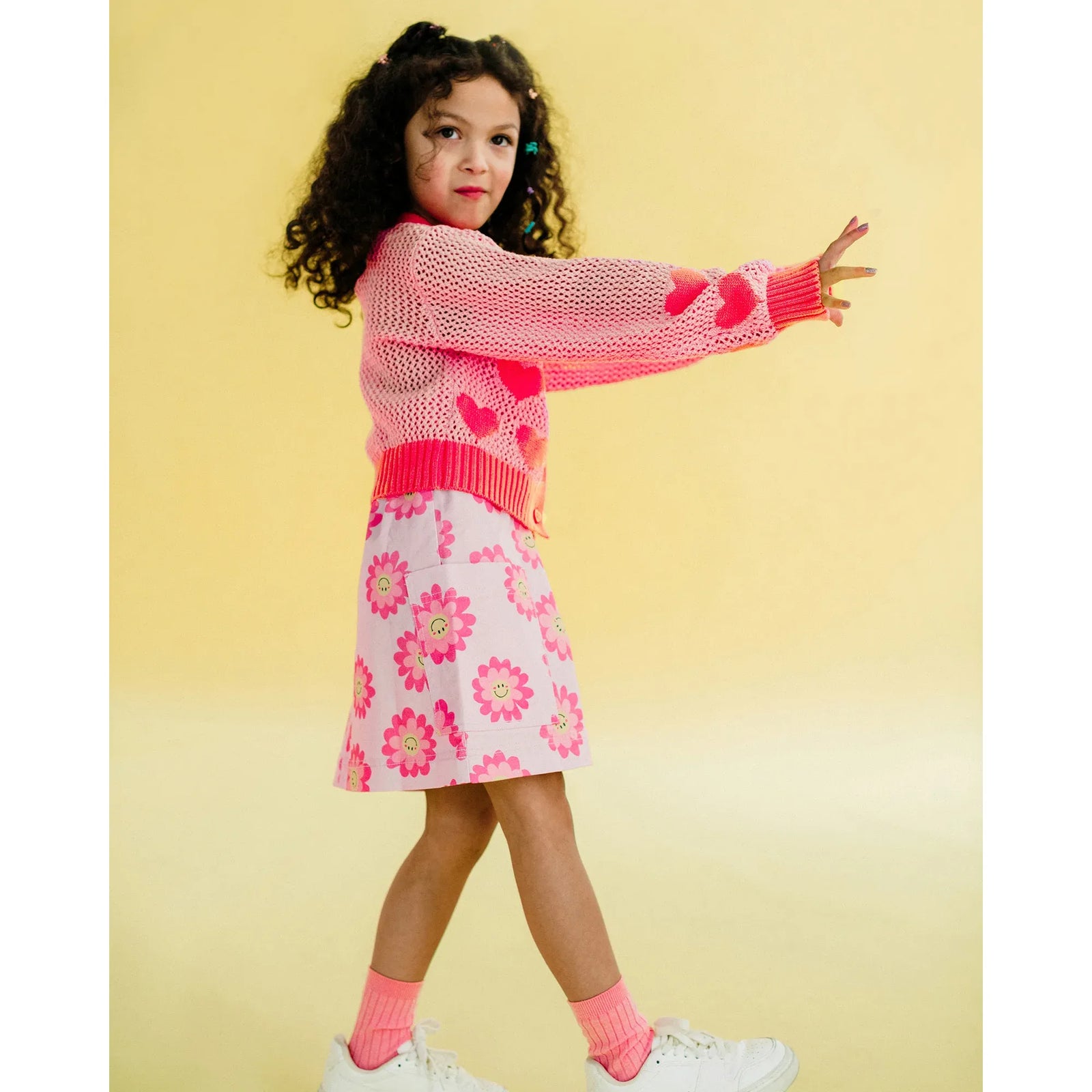Pink Heart Cardigan