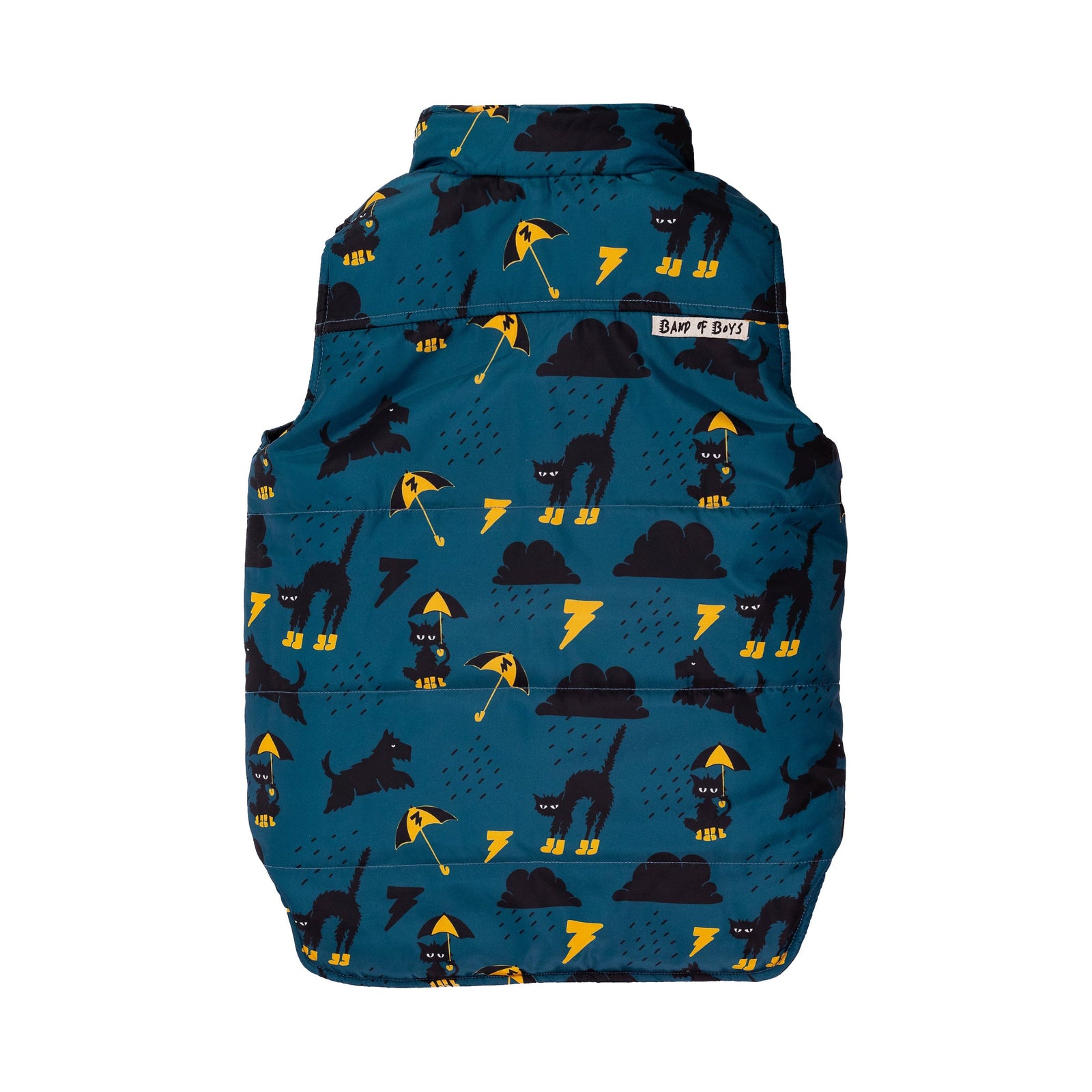 Raining Cats + Dogs Reversible Puffer Vest