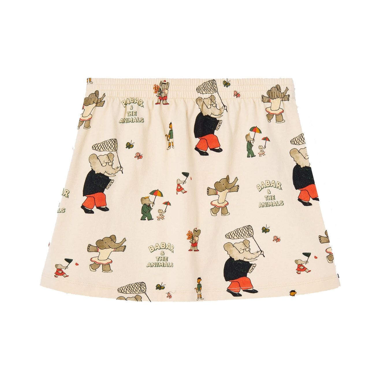 Babar Wombat Kids Skirt - Elephants Butterfly
