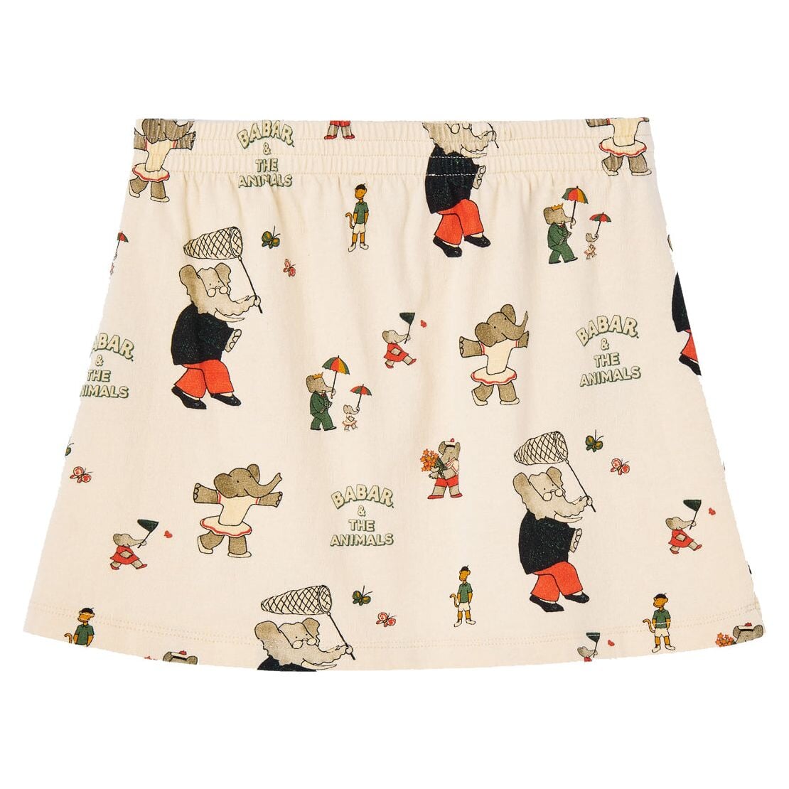 Babar Wombat Kids Skirt - Elephants Butterfly