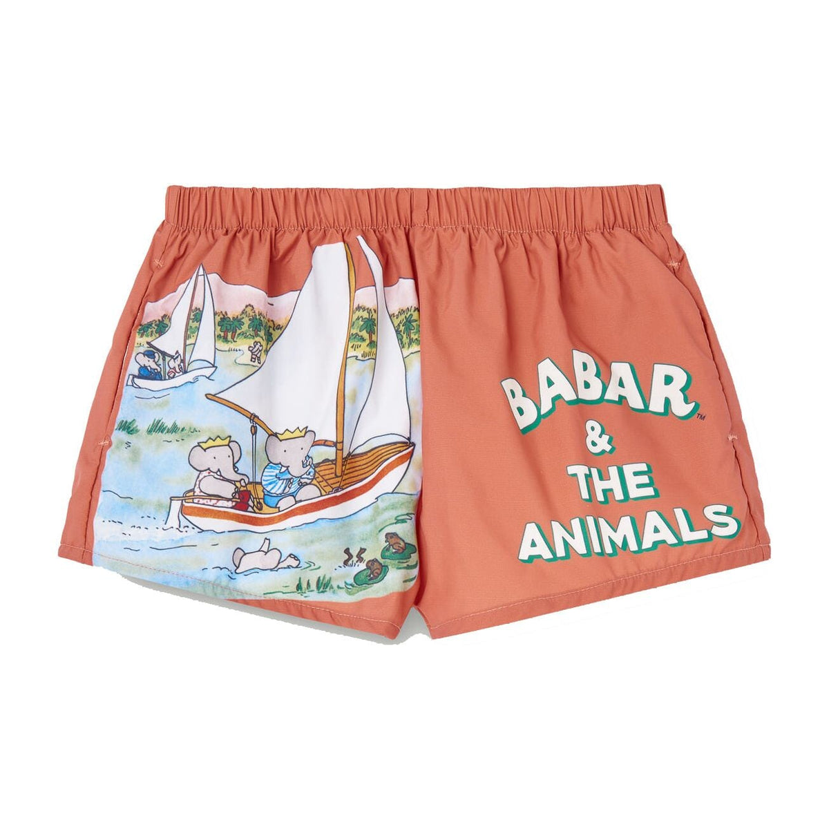 Babar Puppy Kids Swimsuit - Elephant Boat