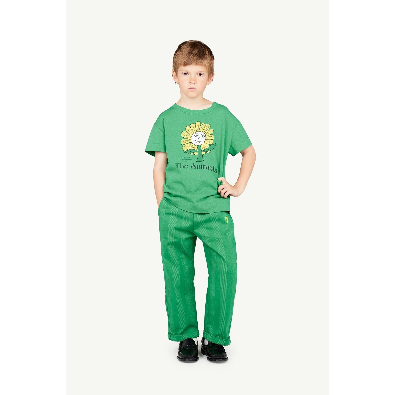 Rooster Kids T-Shirt Green