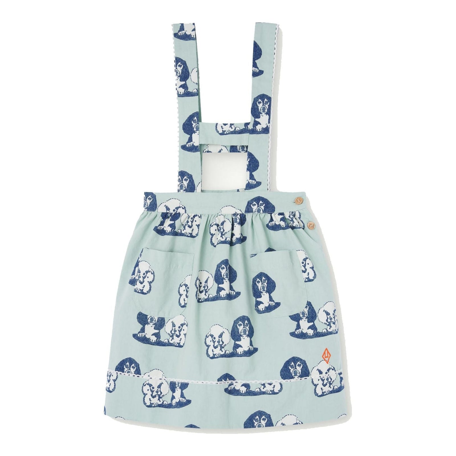 Cow Kids Dress Turquoise Turquoise