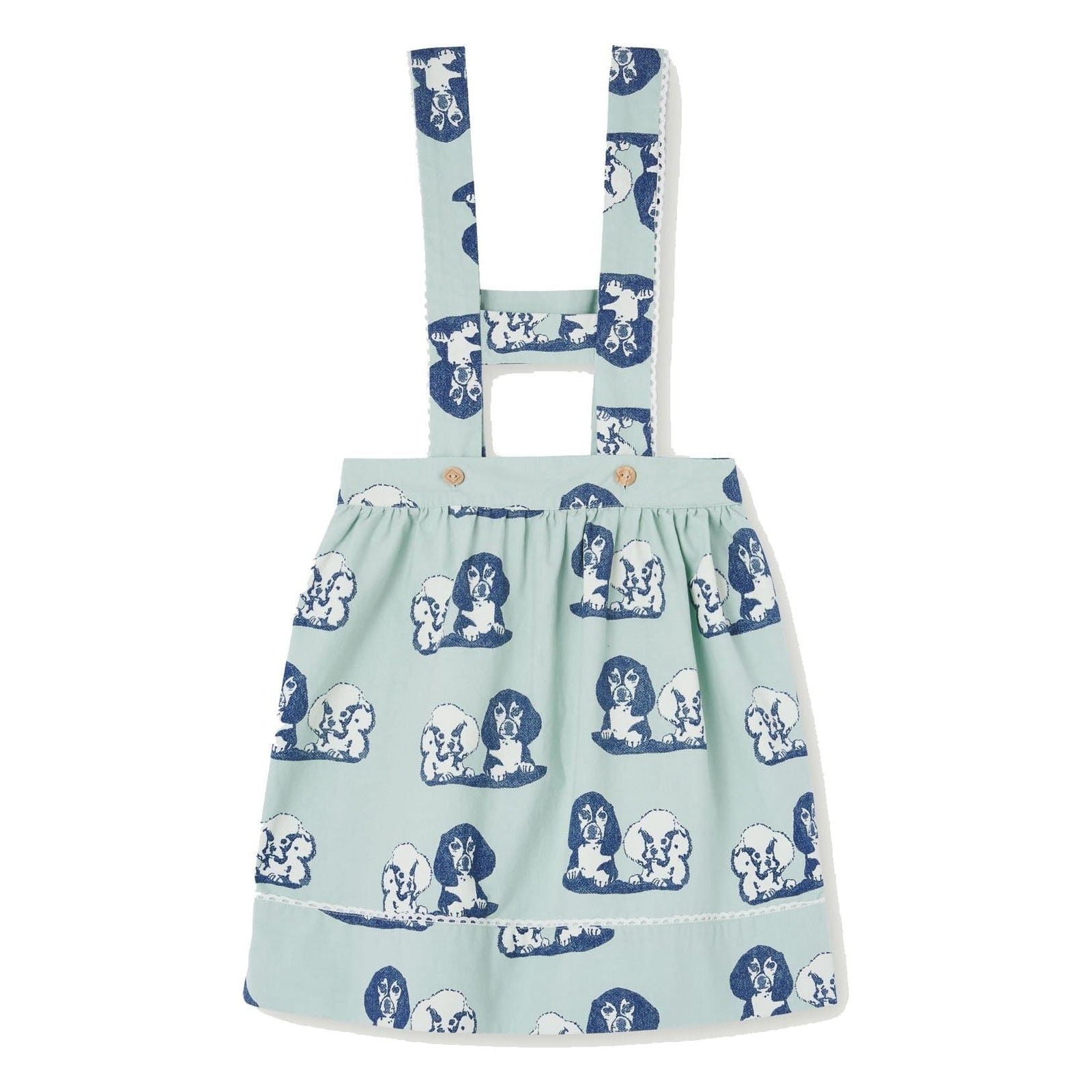 Cow Kids Dress Turquoise Turquoise